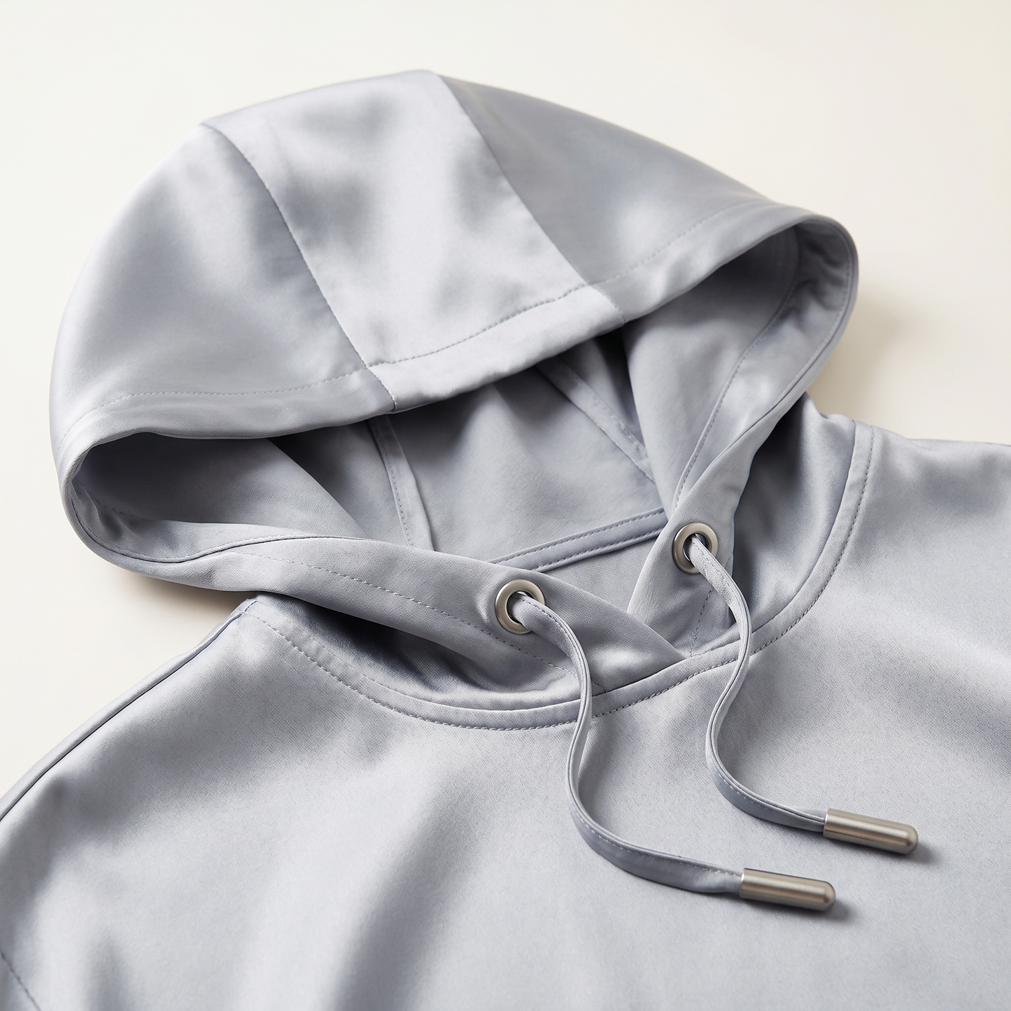 City Daily Collection 16 Momme Grade 6A 100% Mulberry Silk Crepe de Chine Hooded Jacket