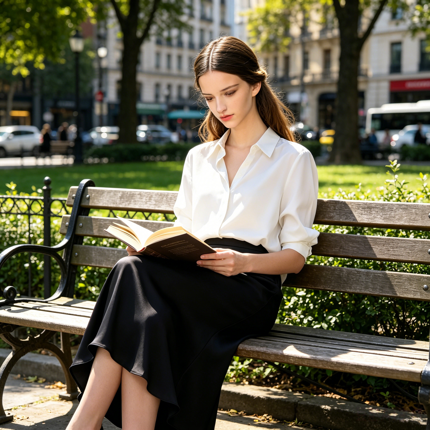 City Daily Collection 19 Momme Grade 6A 100% Mulberry Silk Crepe de Chine Mermaid Fishtail Skirt