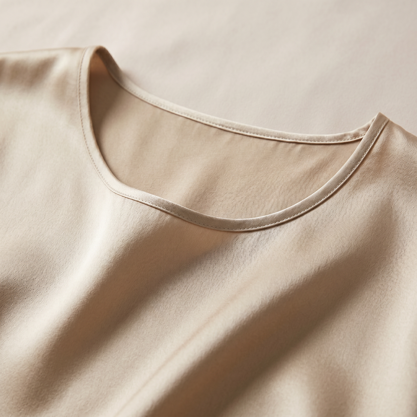 Classic Collection 19 Momme Grade 6A 100% Mulberry Silk Round-Neck A-Line Midi Nightgown