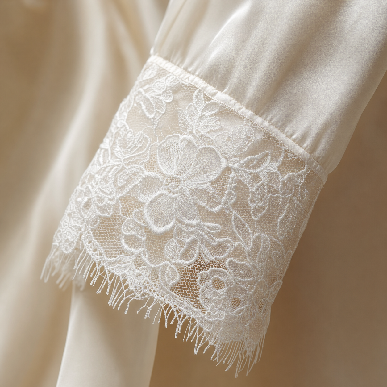 Zhenshe Collection 22 Momme Lace Silk Pajama Set