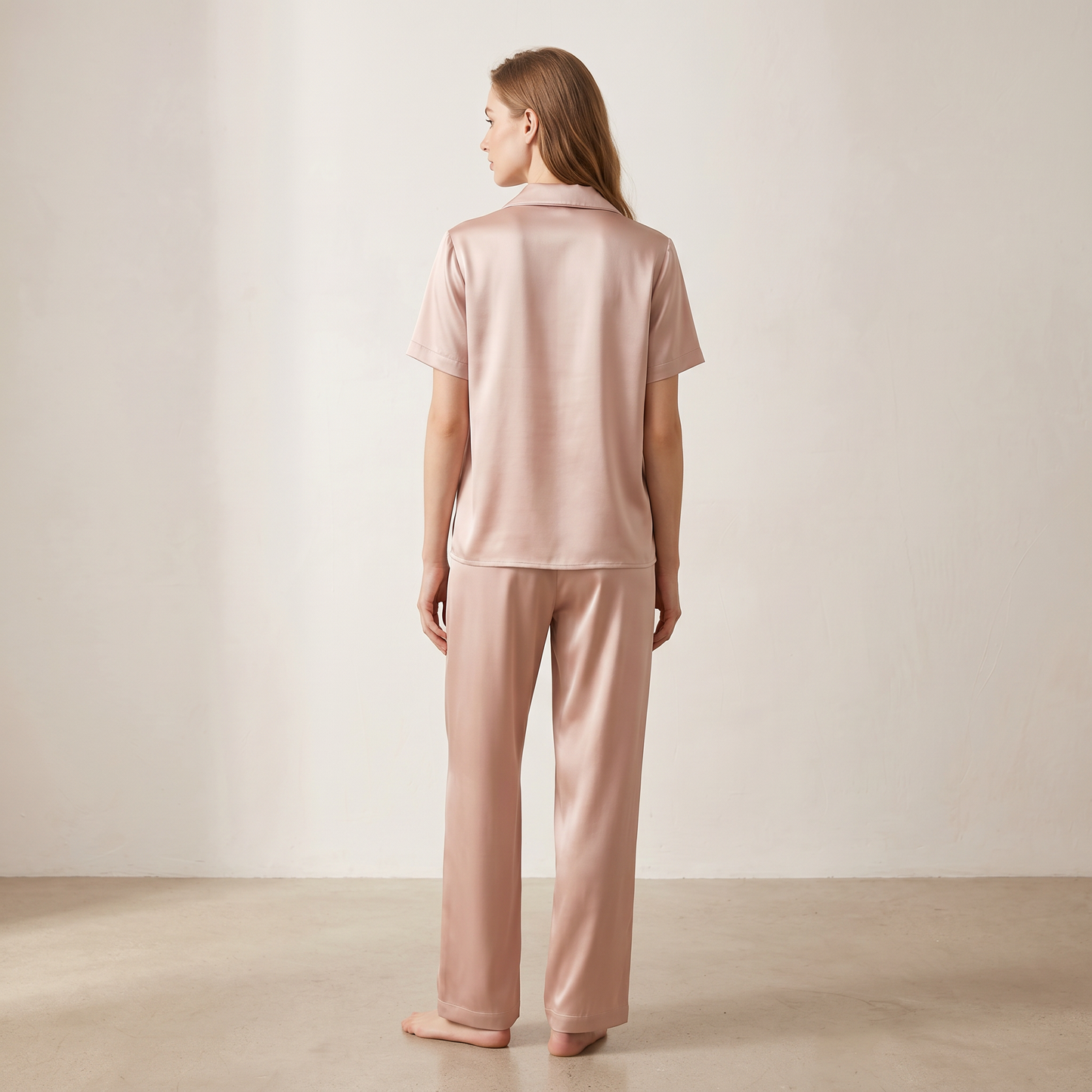 19 Momme Silk Camp Collar Short Sleeve Pants Set