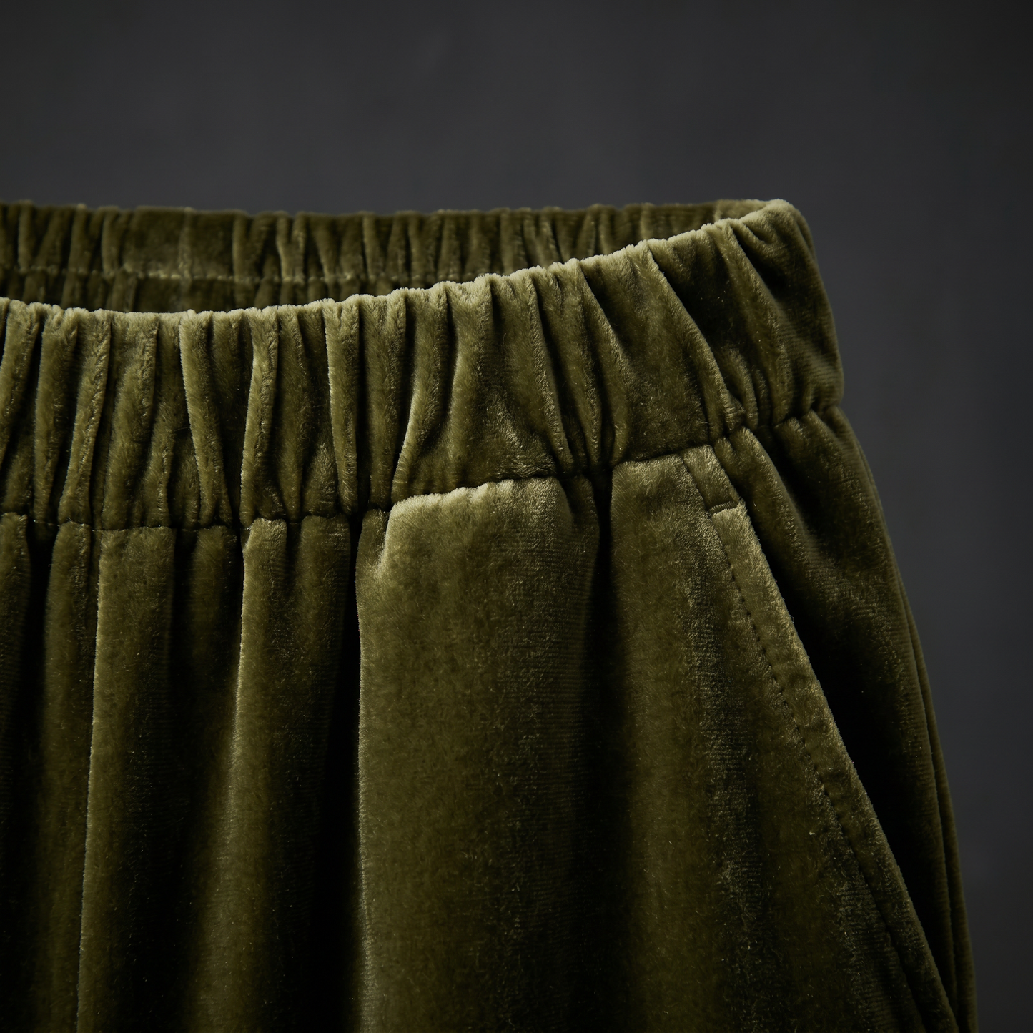 19 Momme Mulberry Silk Velvet Wide-leg Trousers