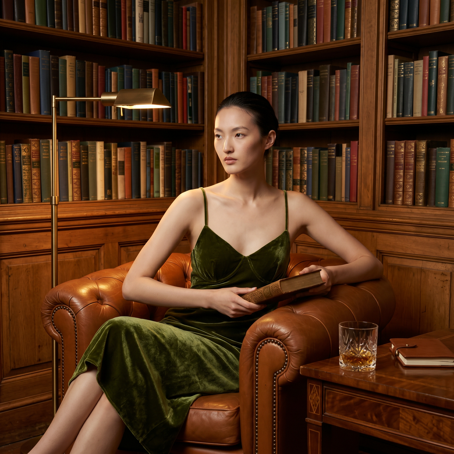 Zhenshe Collection 19 Momme Grade 6A 100% Mulberry Silk Velvet Built-in Cup Camisole Dress