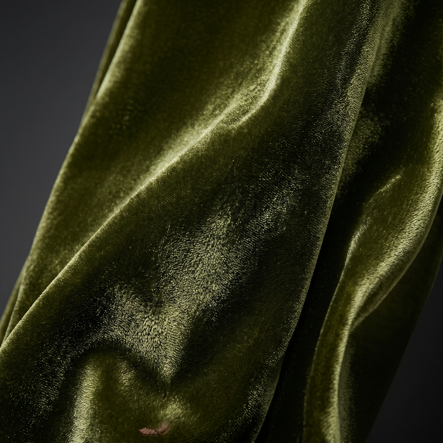 19 Momme Mulberry Silk Velvet Wide-leg Trousers