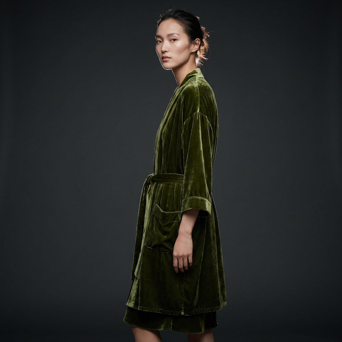 19 Momme Silk Velvet Robe
