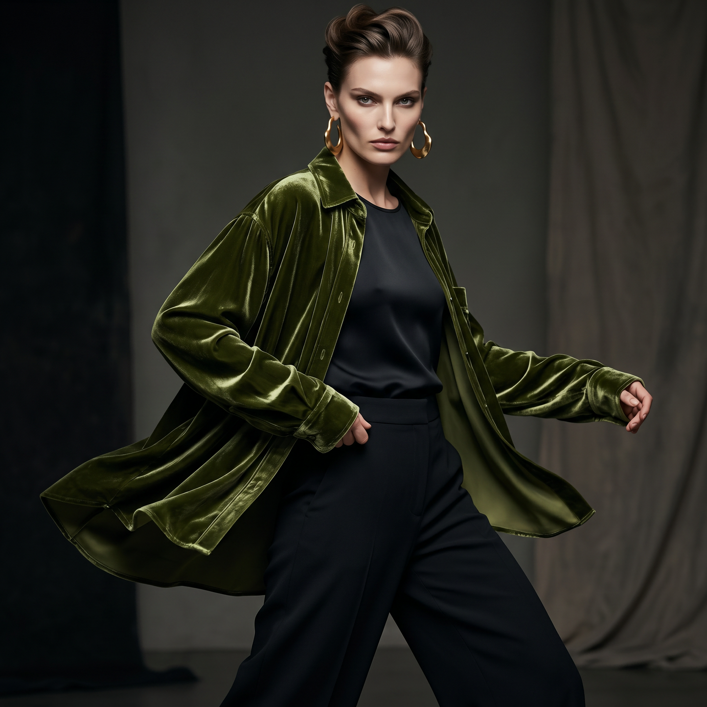City Daily Collection 19 Momme Grade 6A 100% Mulberry Silk Velvet Shirt