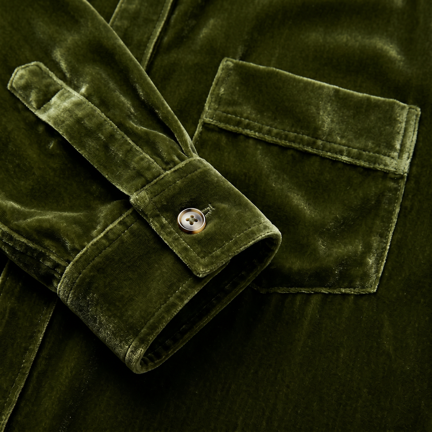 City Daily Collection 19 Momme Grade 6A 100% Mulberry Silk Velvet Shirt