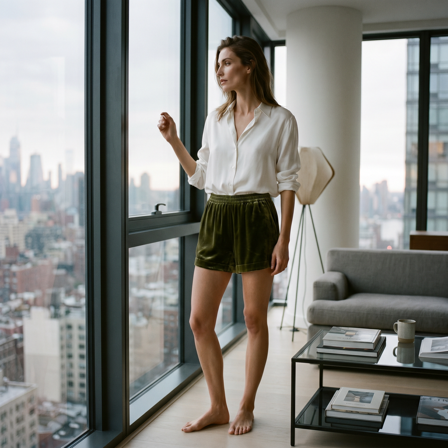 City Daily Collection 19 Momme Grade 6A 100% Mulberry Silk Velvet Shorts