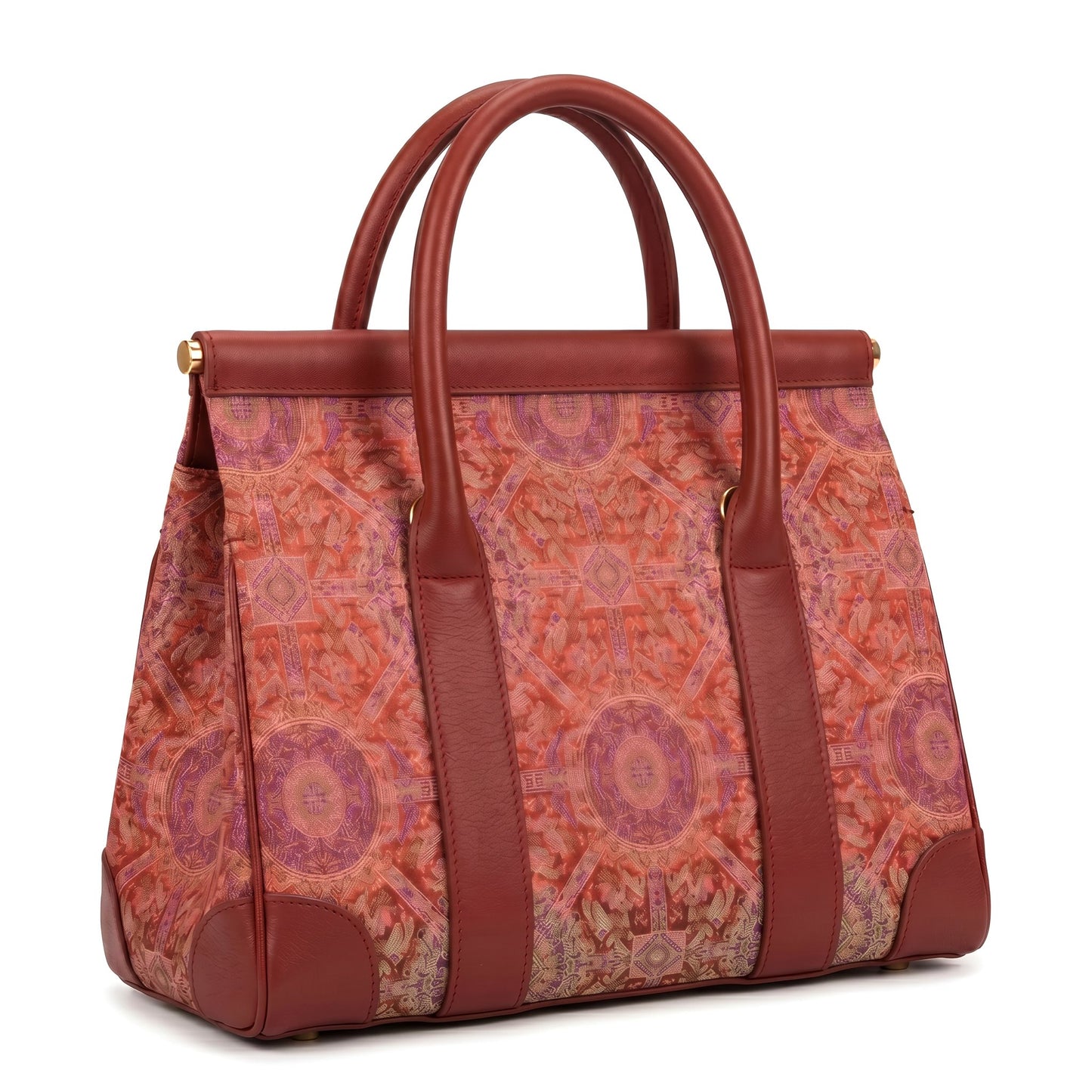 Badayun Brocade Tote Bag (Red)