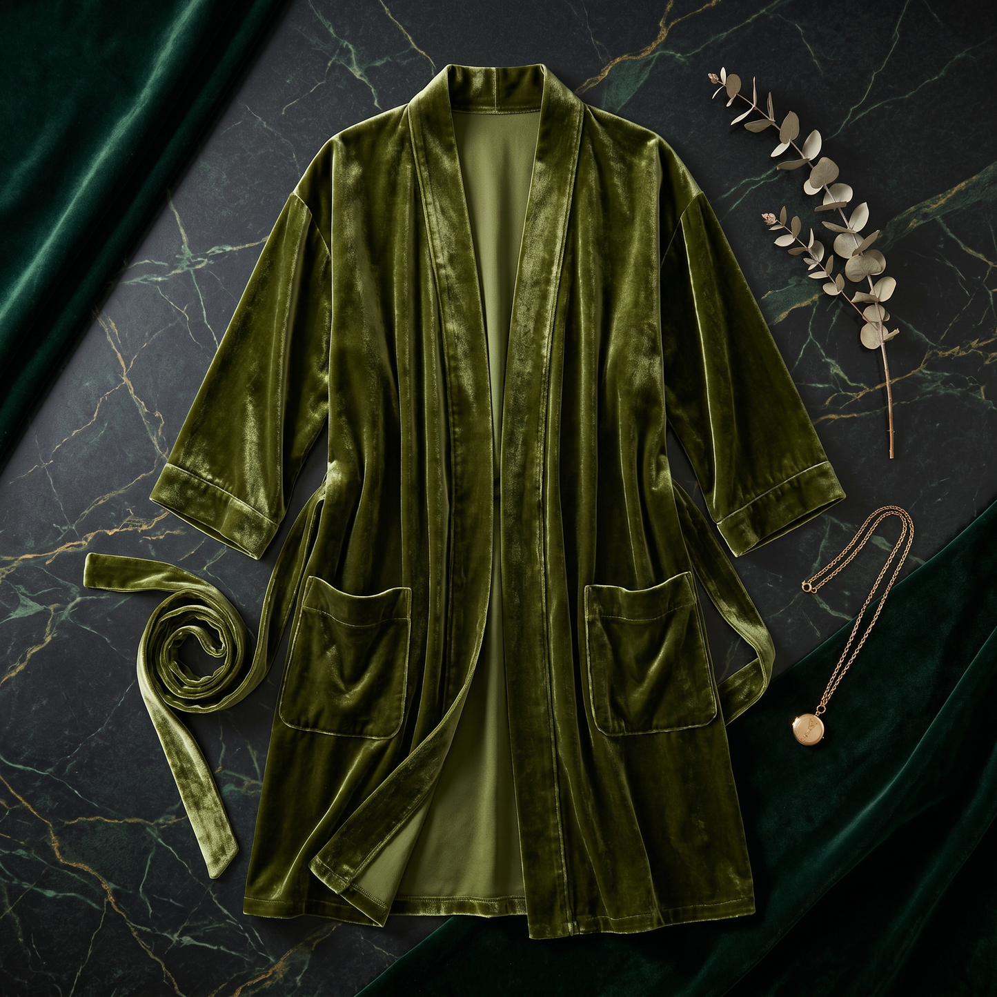 19 Momme Silk Velvet Robe