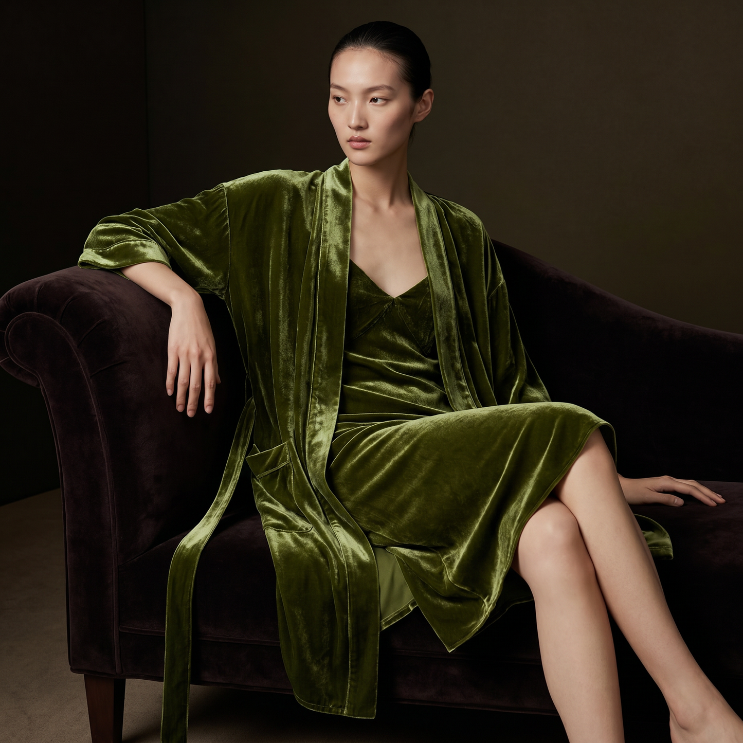 19 Momme Silk Velvet Robe