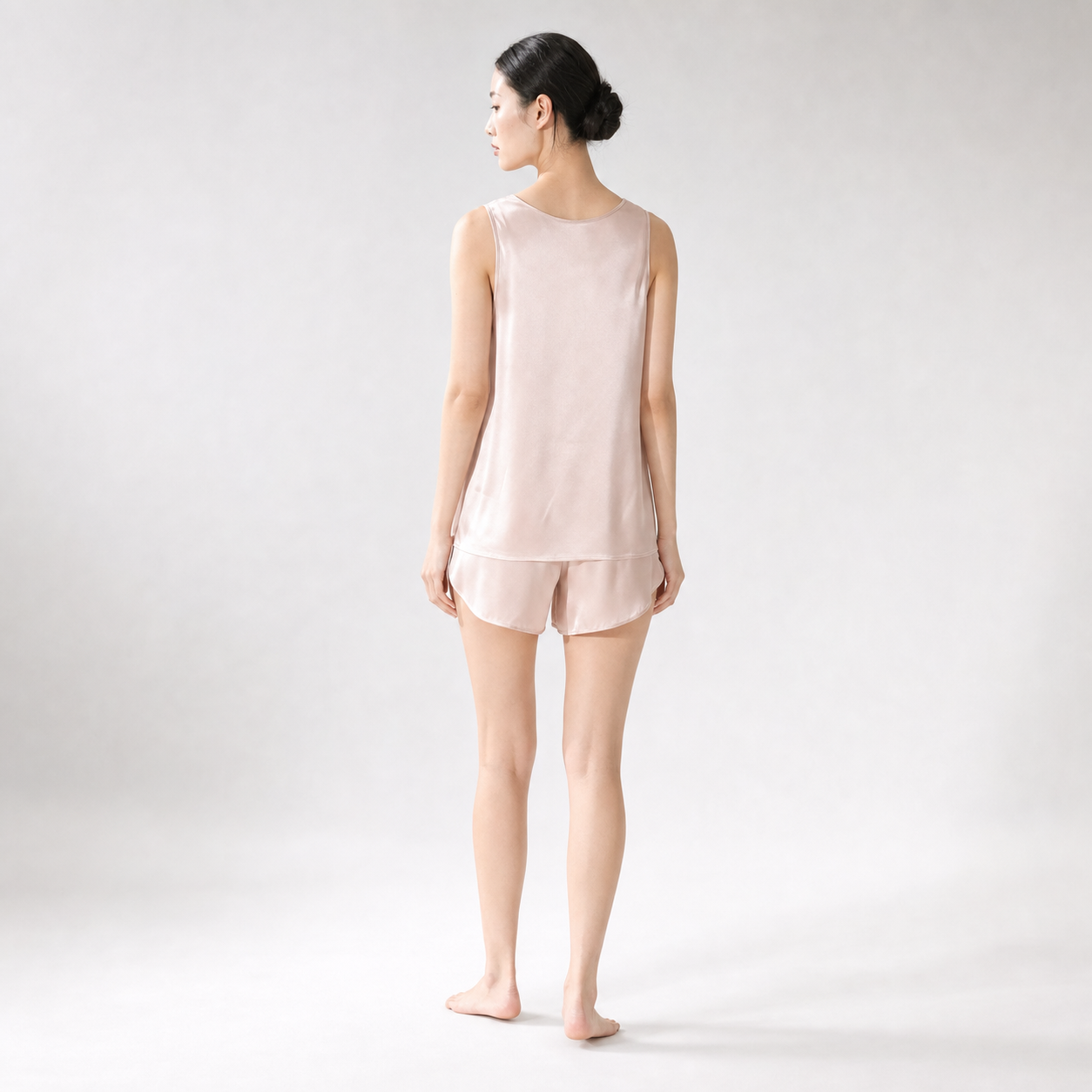 Soho Collection 19 Momme Side-Slit Silk Pajama Set