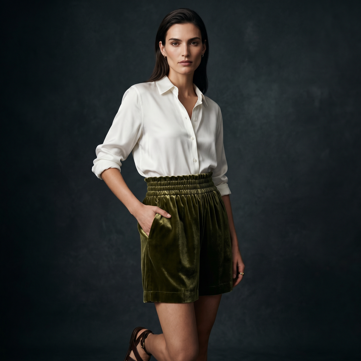 City Daily Collection 19 Momme Grade 6A 100% Mulberry Silk Velvet Shorts