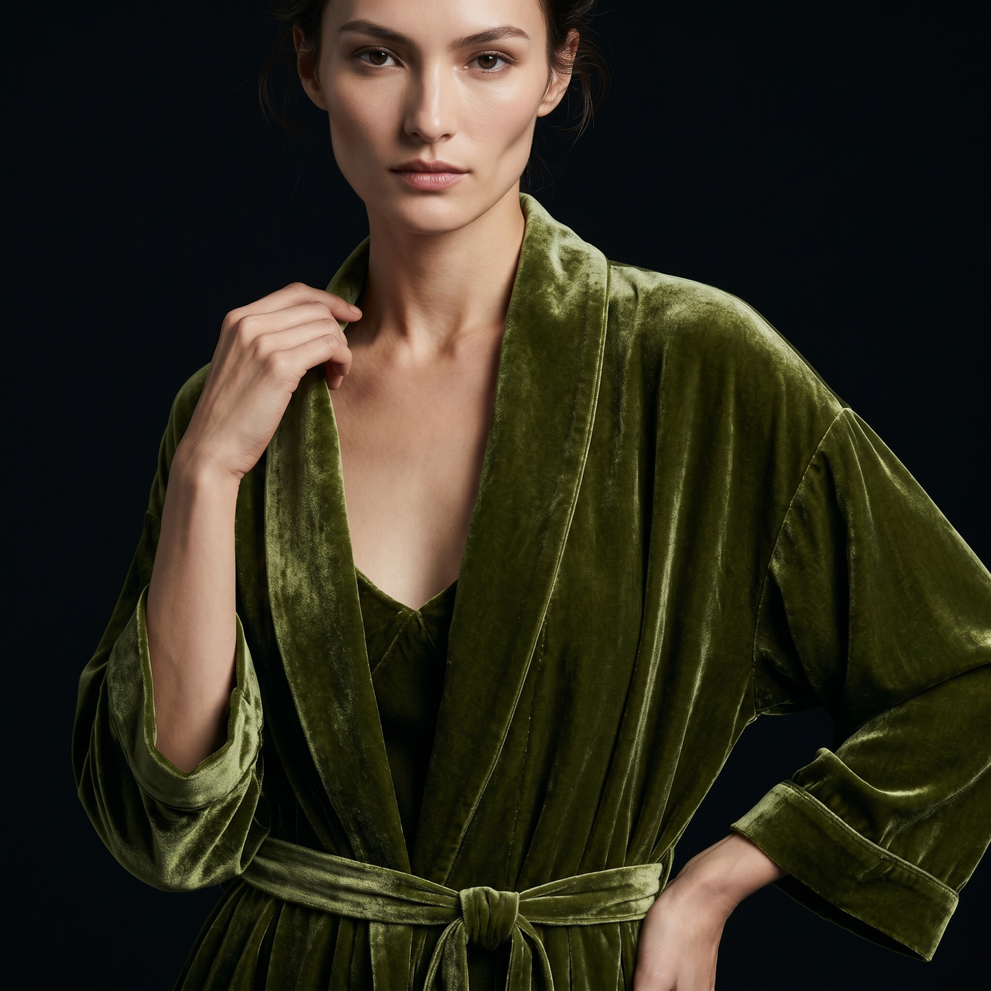 19 Momme Silk Velvet Robe