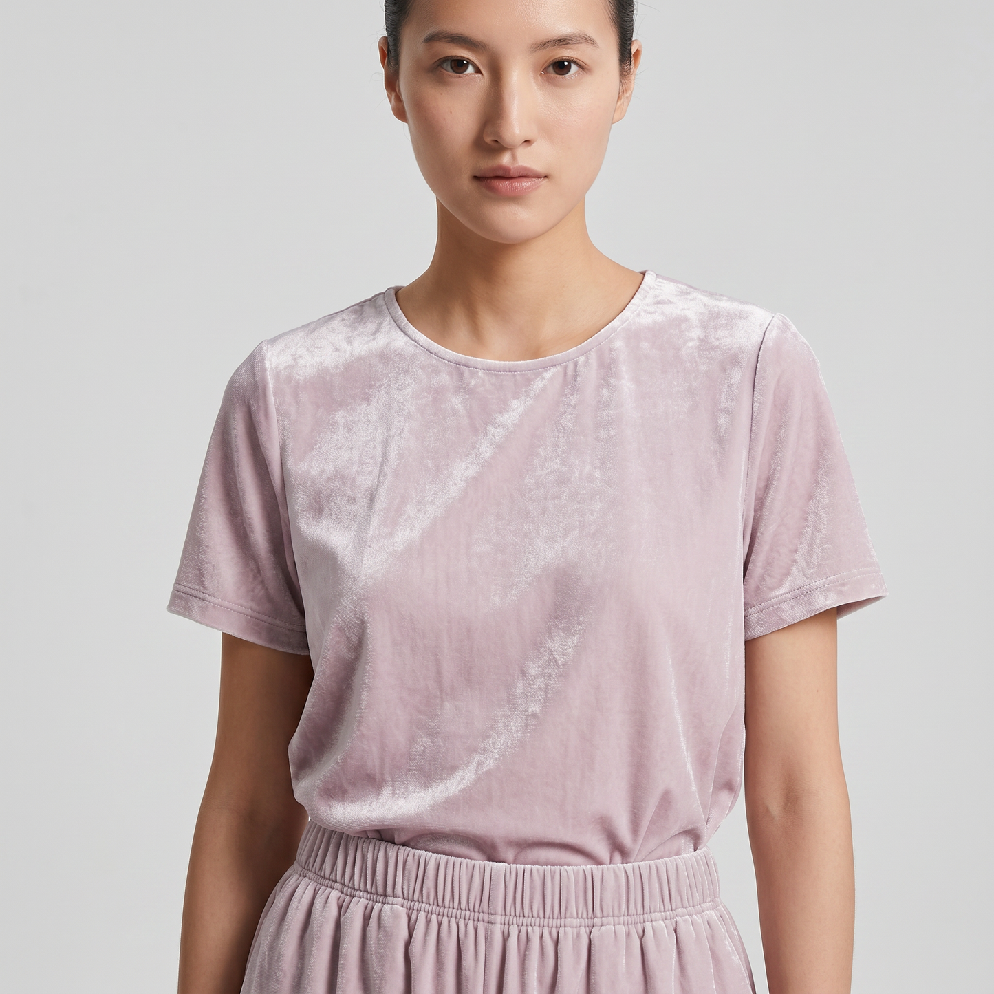 19 Momme Silk Velvet Top Shorts Set