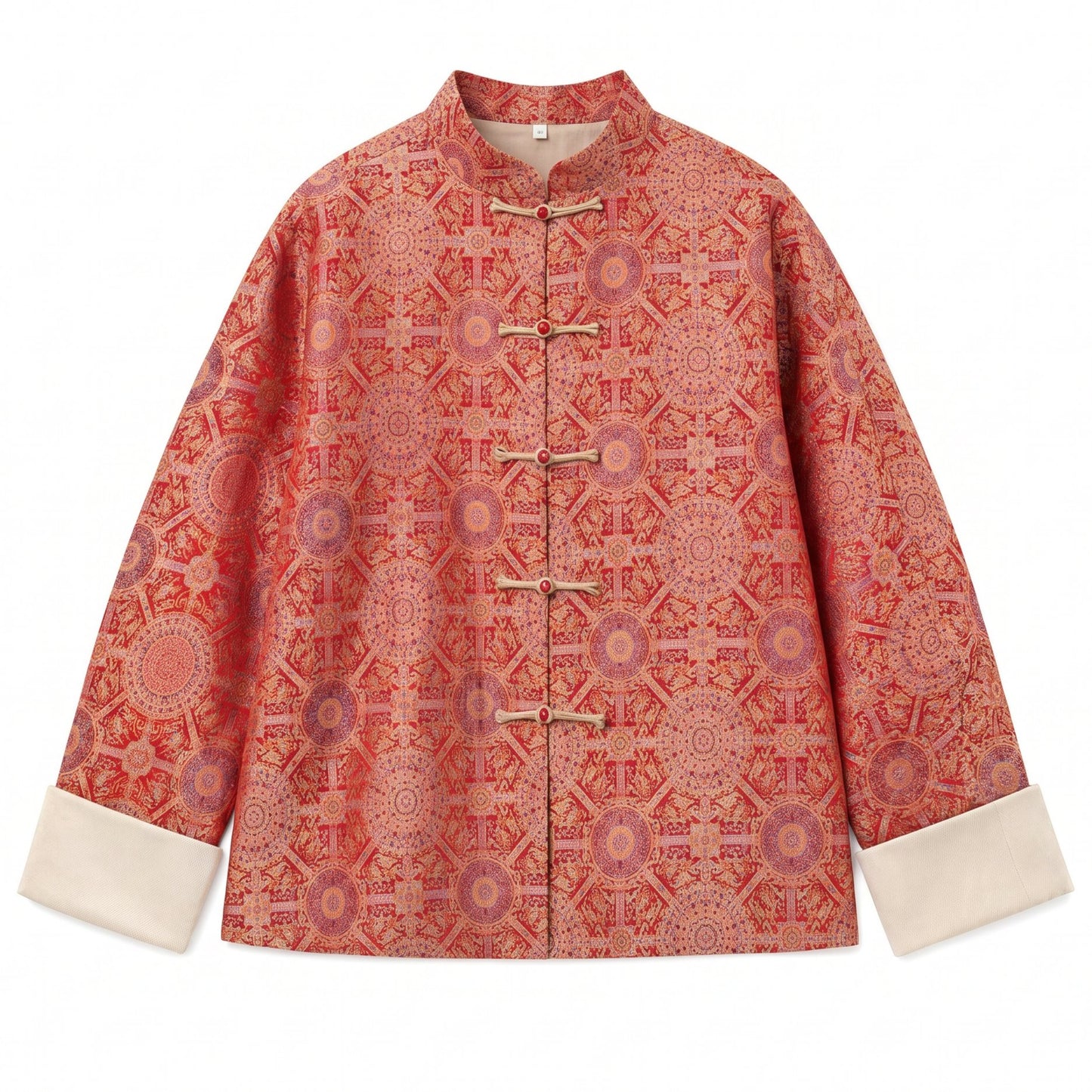 Badayun Silk Jacket (Red)