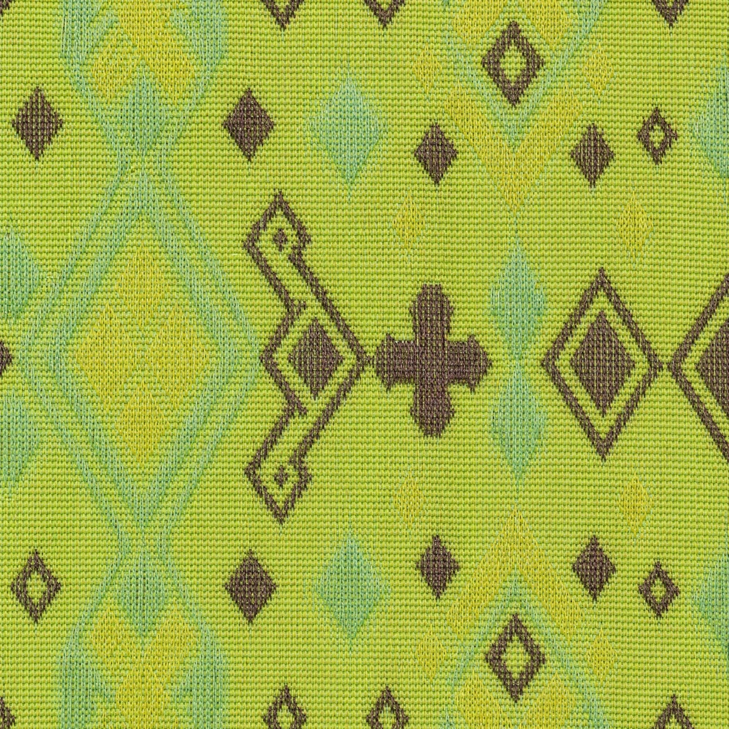 Diamond Lattice Silk Mandarin Vest (Light Green)