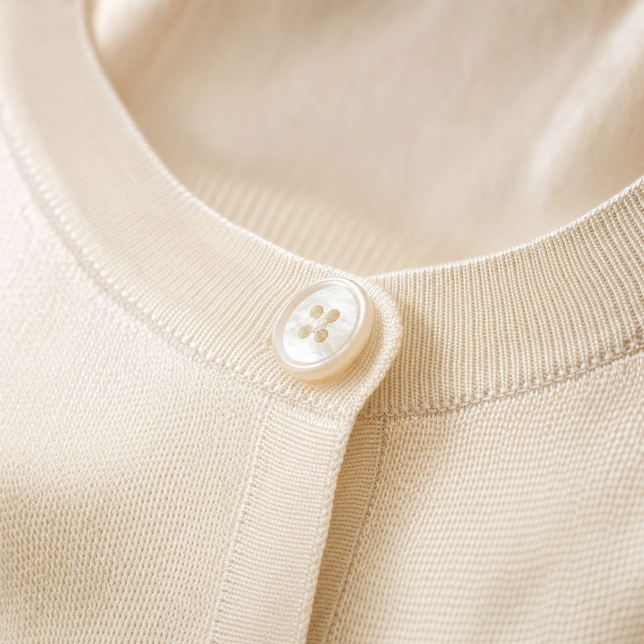 City Daily Collection 19 Momme Grade 6A 100% Mulberry Silk Knit Cardigan