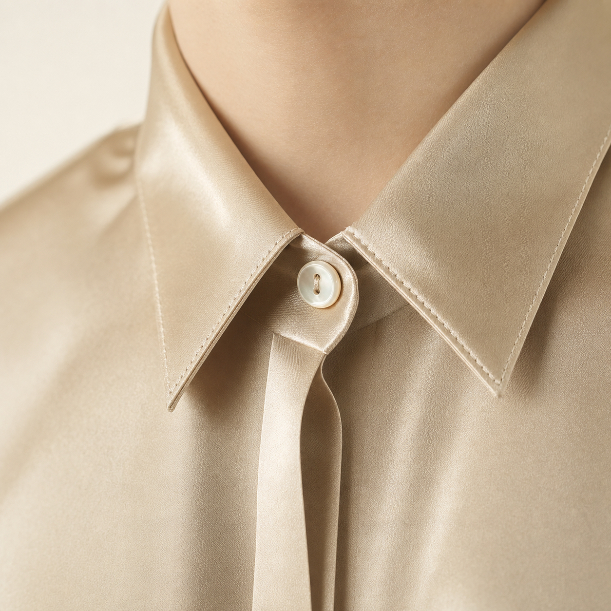 City Daily Collection 22 Momme Grade 6A 100% Mulberry Silk Crepe de Chine Shirt