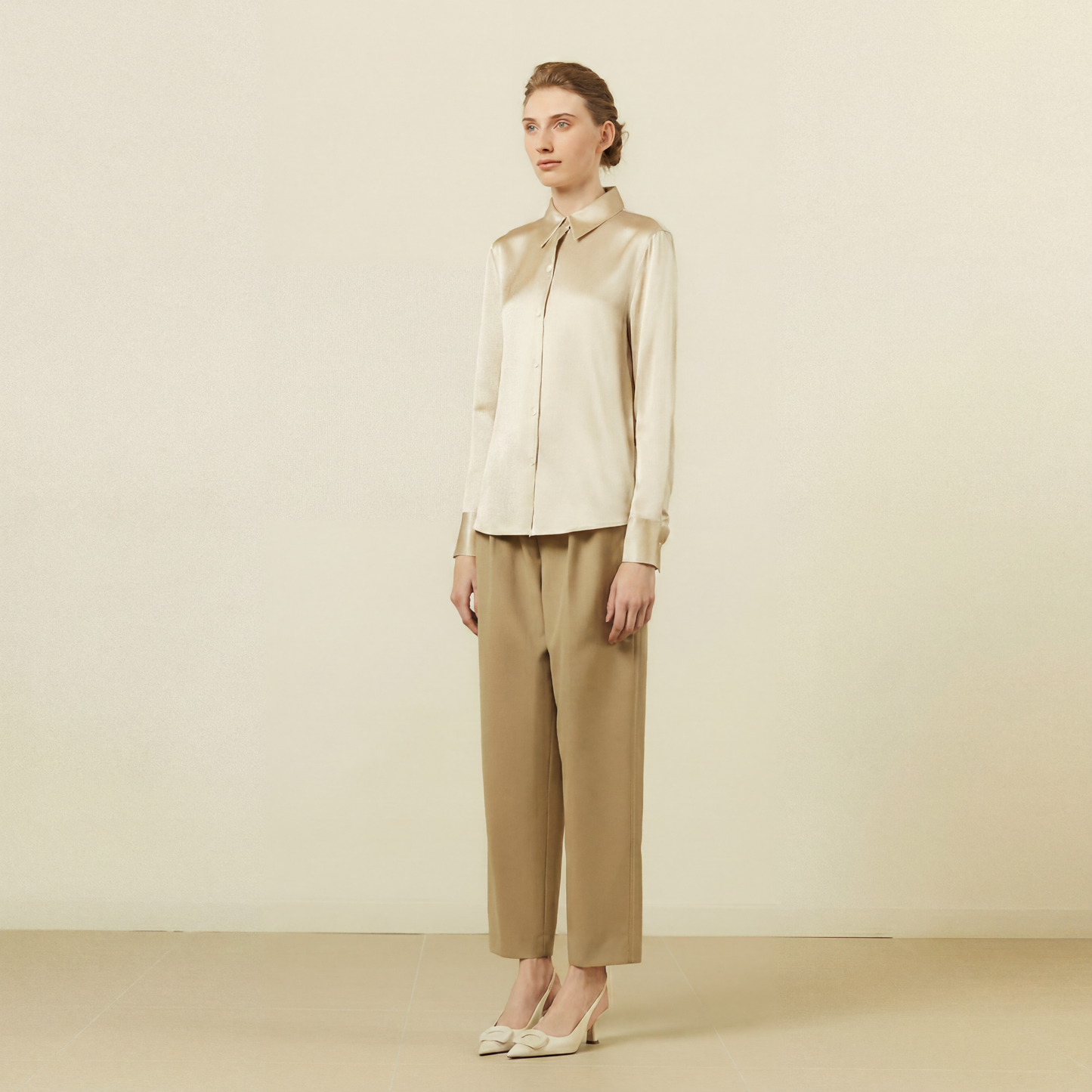 City Daily Collection 22 Momme Grade 6A 100% Mulberry Silk Crepe de Chine Shirt