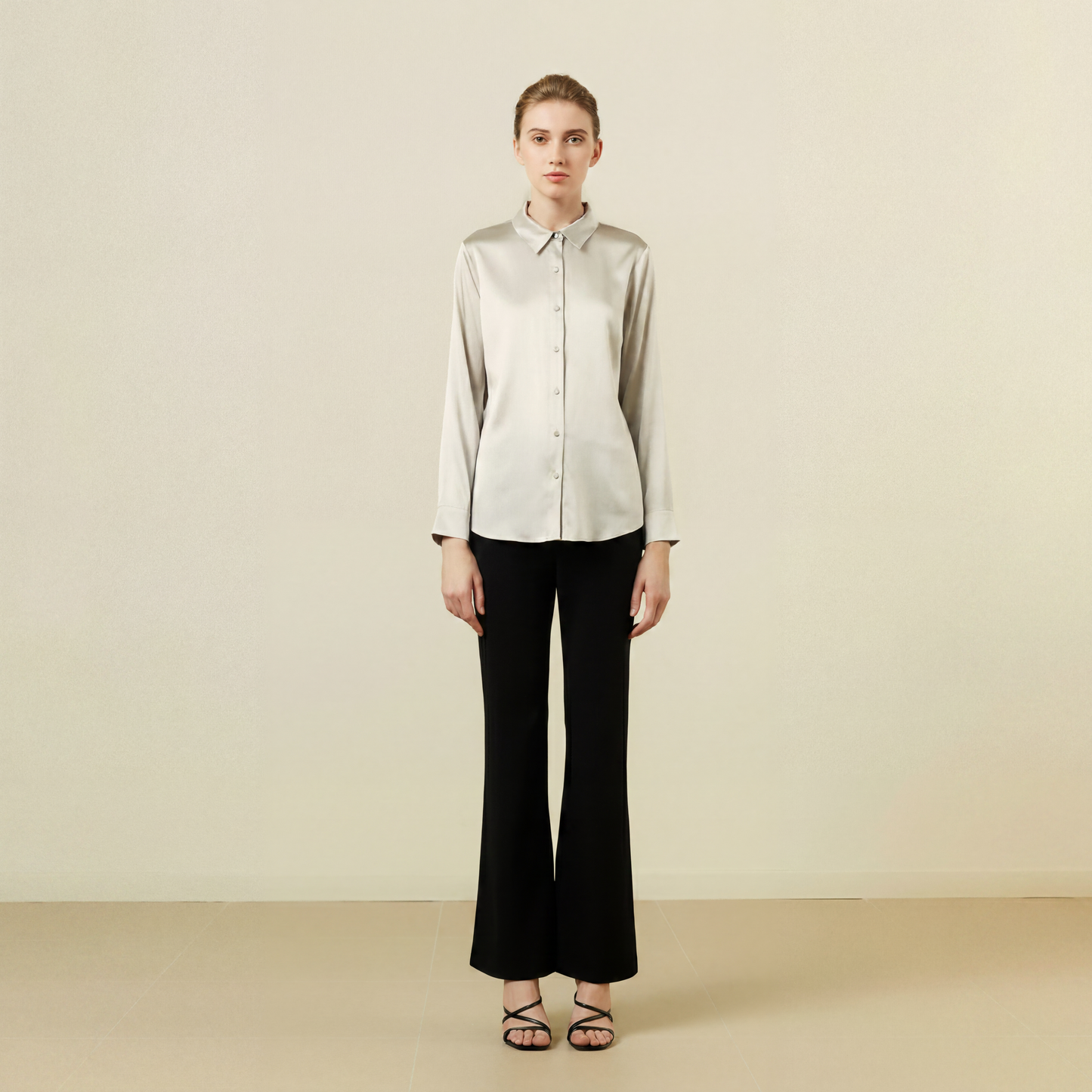 City Daily Collection 22 Momme Grade 6A 100% Mulberry Silk Crepe de Chine Shirt