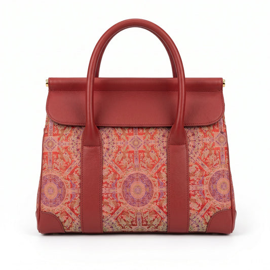 Badayun Brocade Tote Bag (Red)