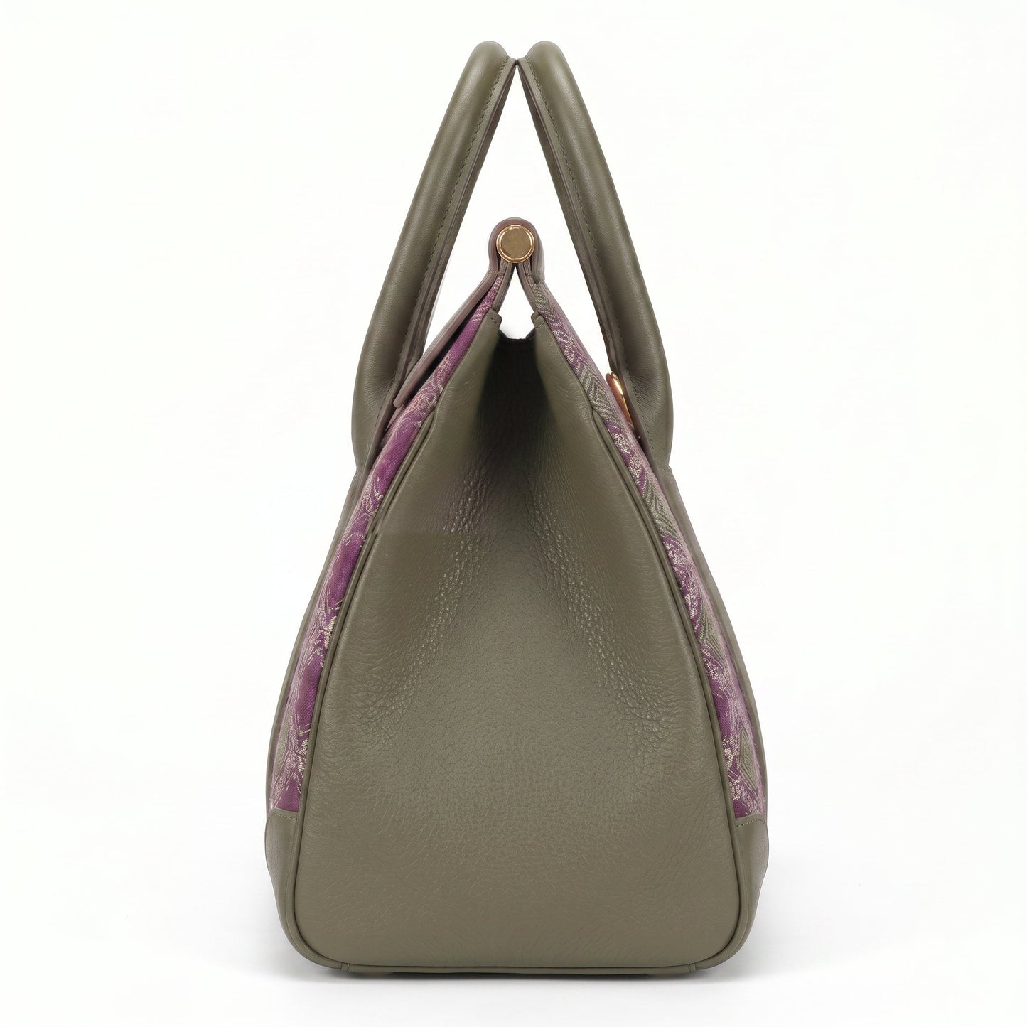 Diamond Lattice Brocade Tote Bag (Magenta)
