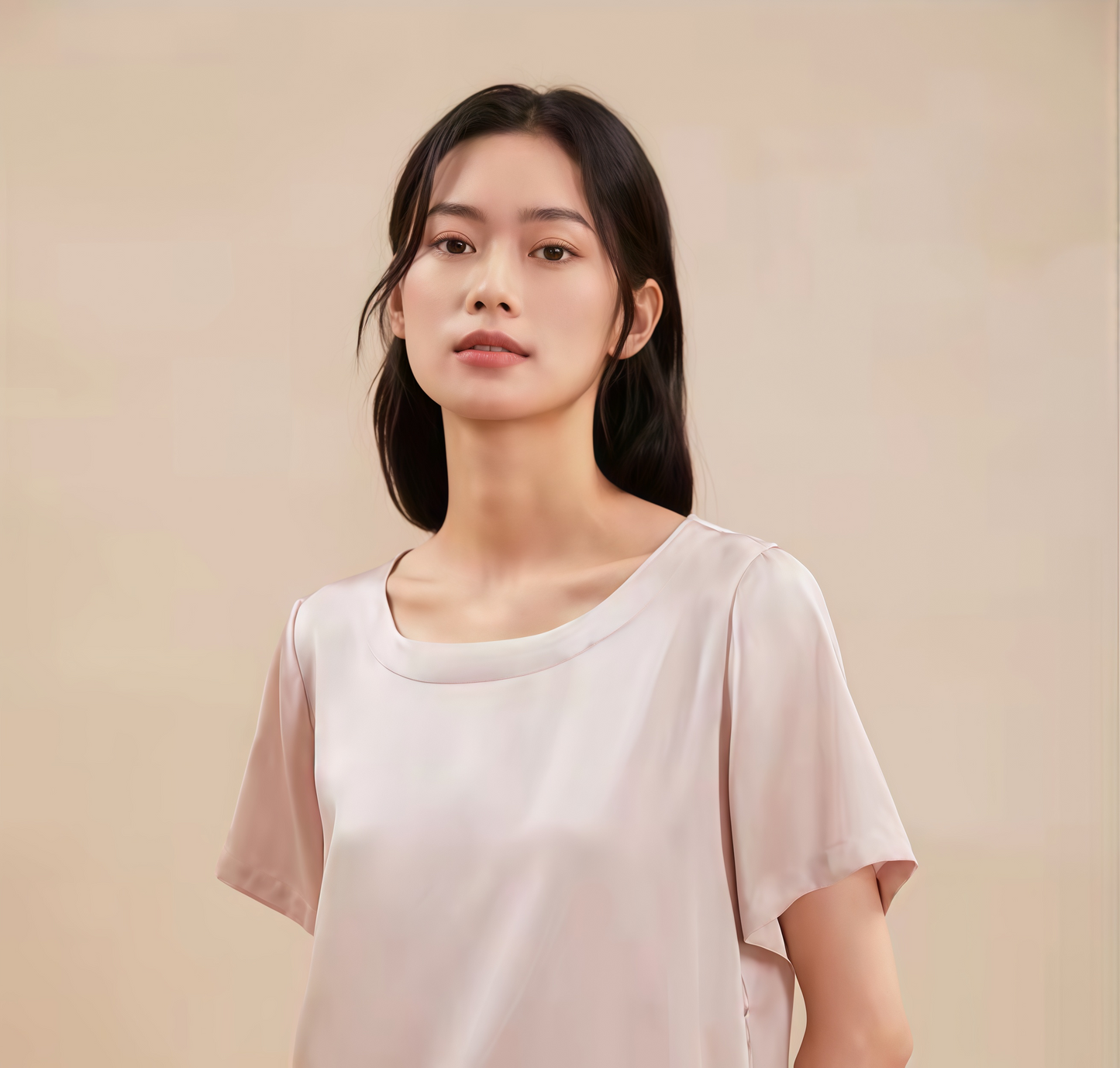 19 Momme Grade 6A Mulberry Silk Short Sleeve Wide-Leg Pajama Set