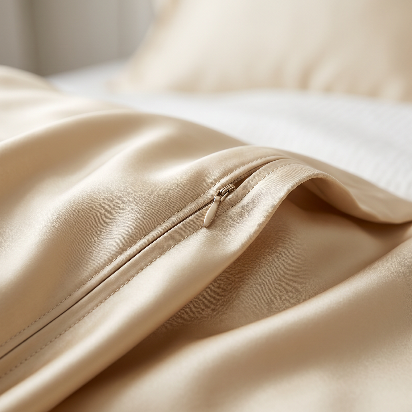 22 Momme Bama Oxygen Water Finished Organic Mulberry Silk 4-Piece Bedding Set