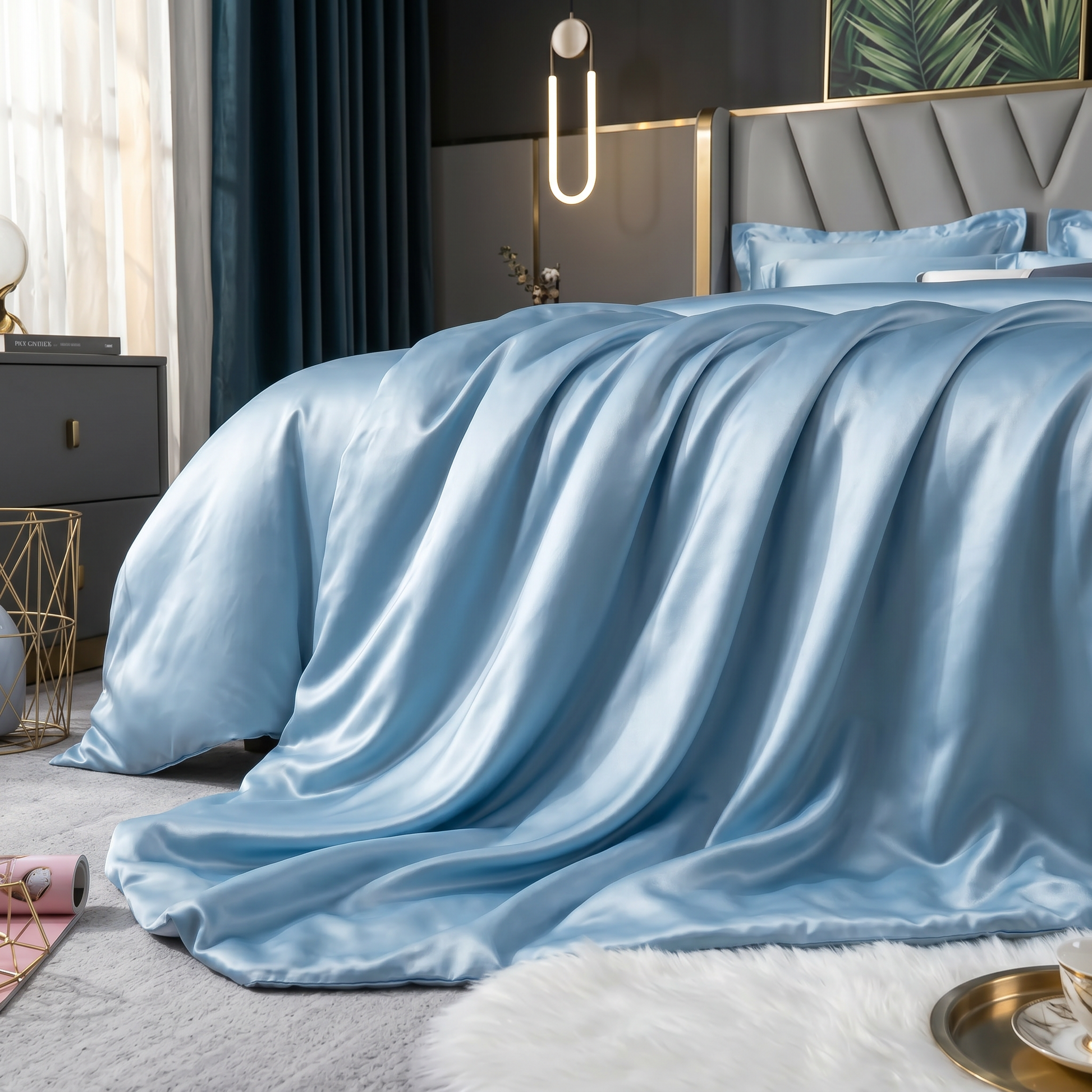 22 Momme Bama Oxygen Water Finished Organic Mulberry Silk Duvet Cover