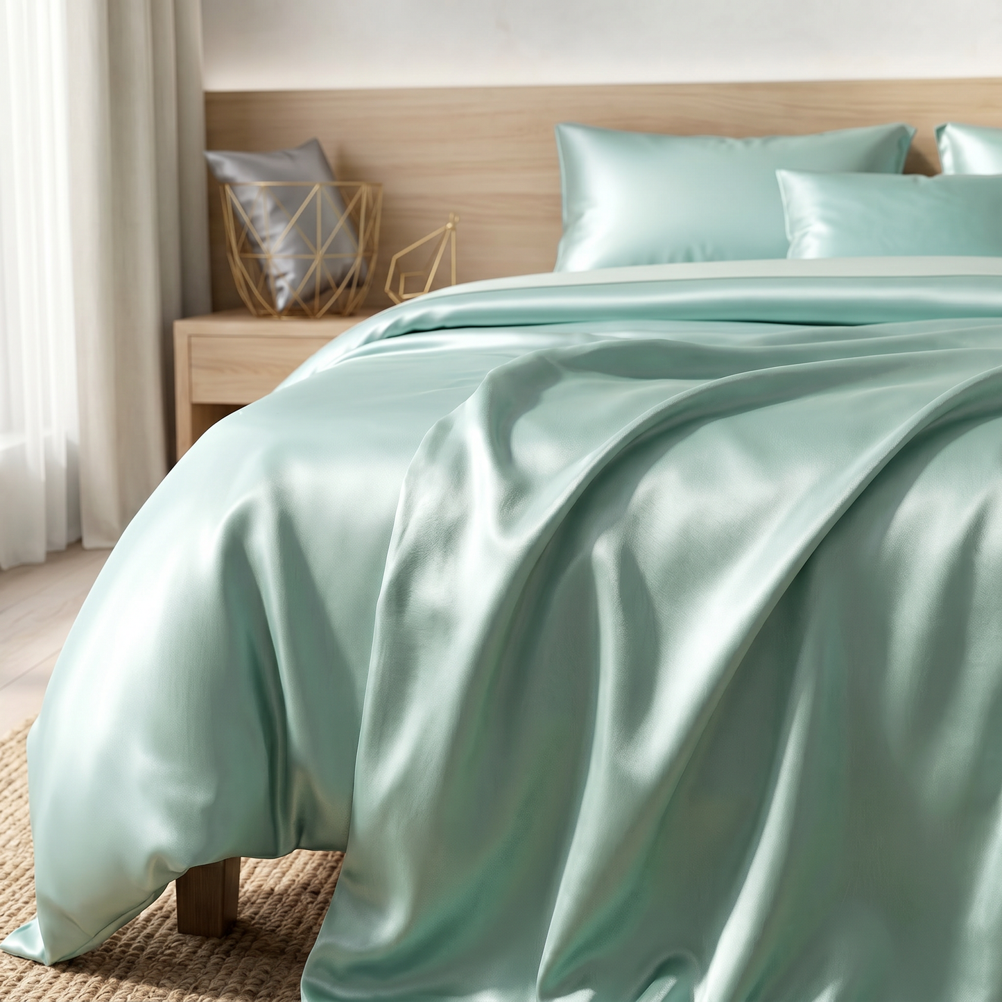 22 Momme Bama Oxygen Water Finished Organic Mulberry Silk Duvet Cover