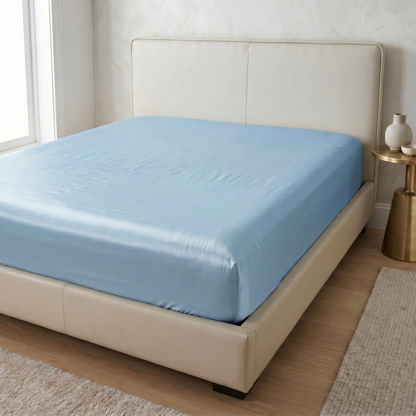 22 Momme Bama Oxygen Water Finished Organic Mulberry Silk Fitted Sheet