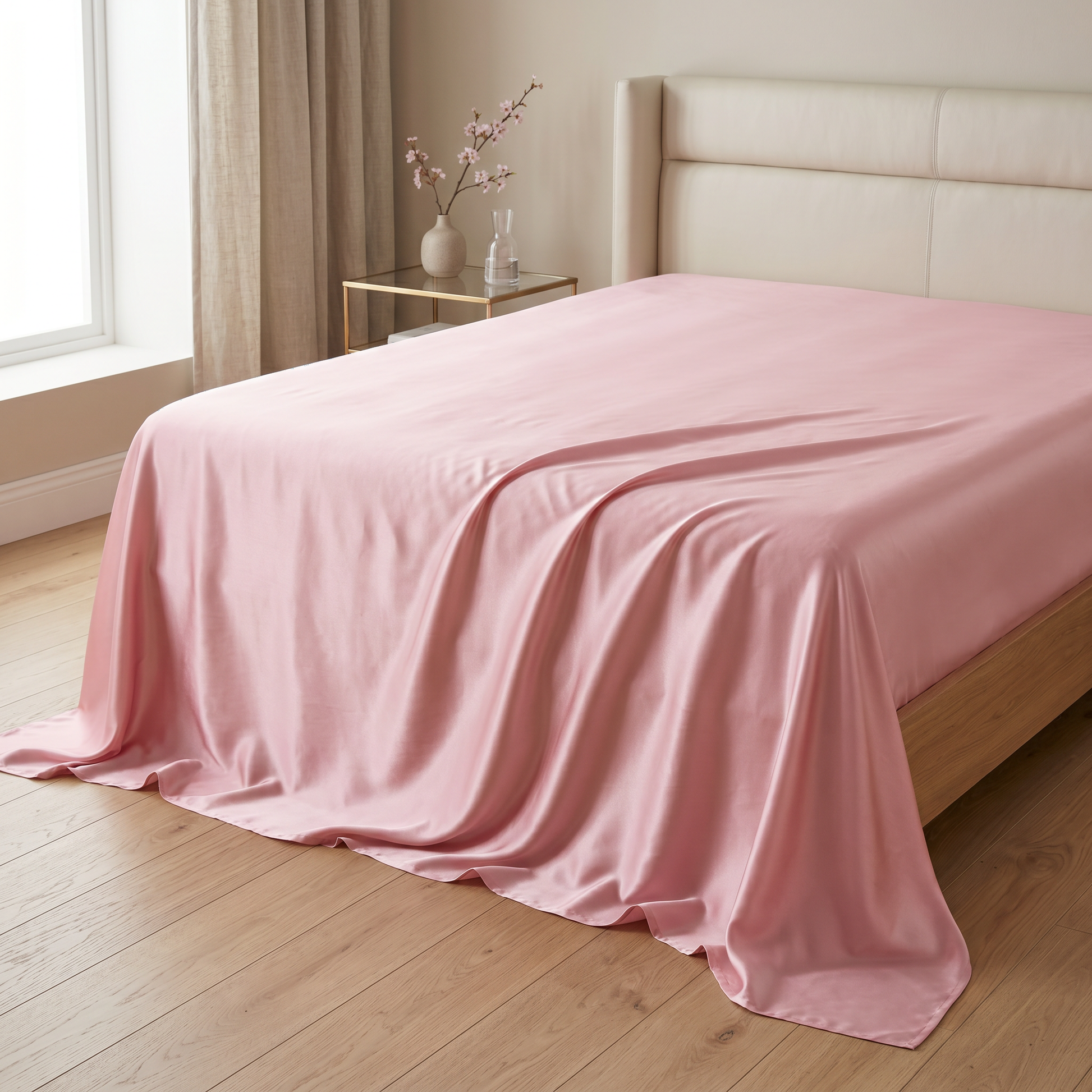 22 Momme Bama Oxygen Water Finished Organic Mulberry Silk Flat Sheet