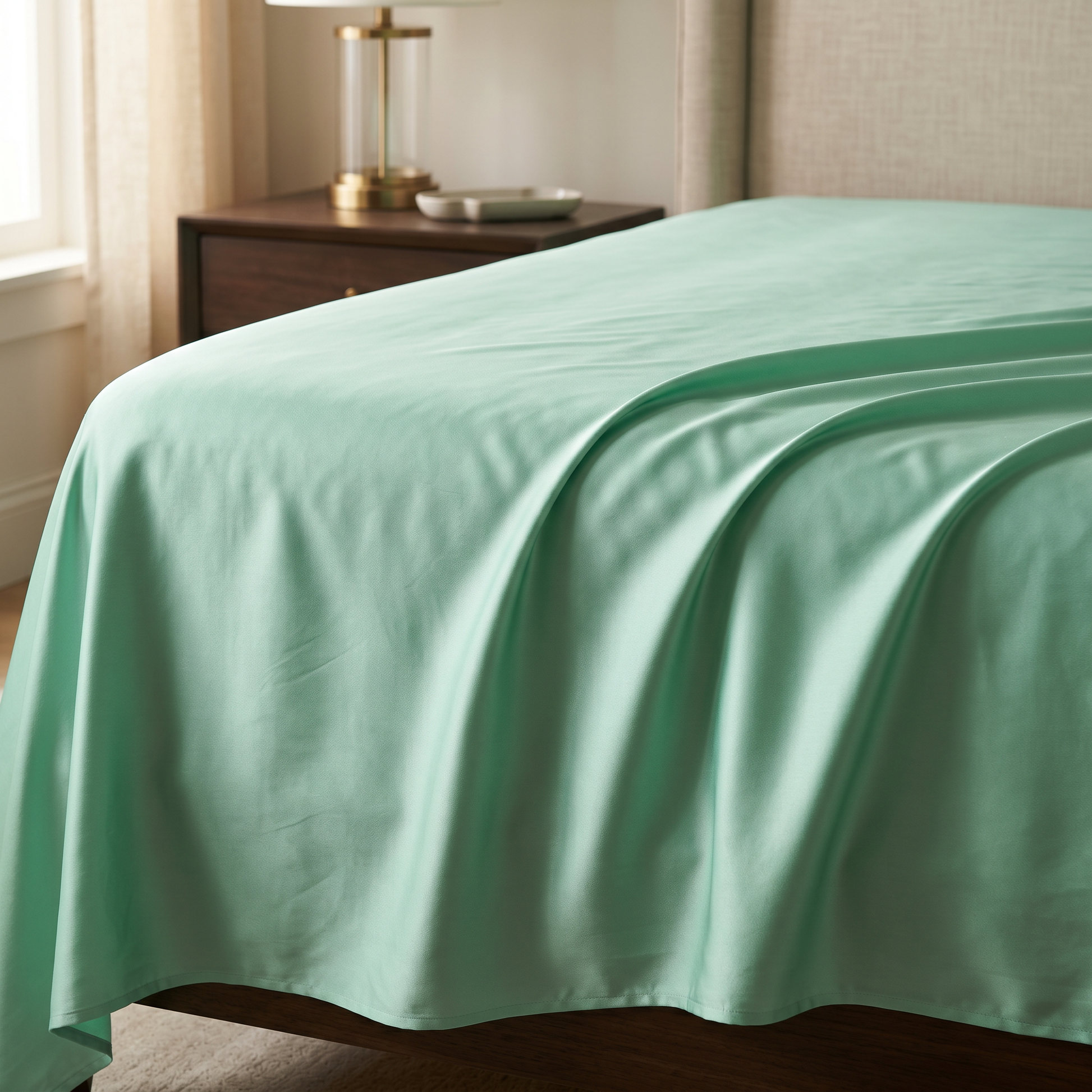 22 Momme Bama Oxygen Water Finished Organic Mulberry Silk Flat Sheet