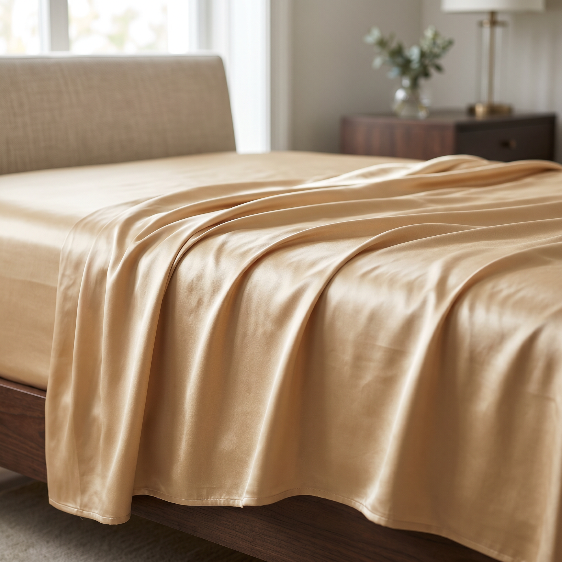 22 Momme Bama Oxygen Water Finished Organic Mulberry Silk Flat Sheet