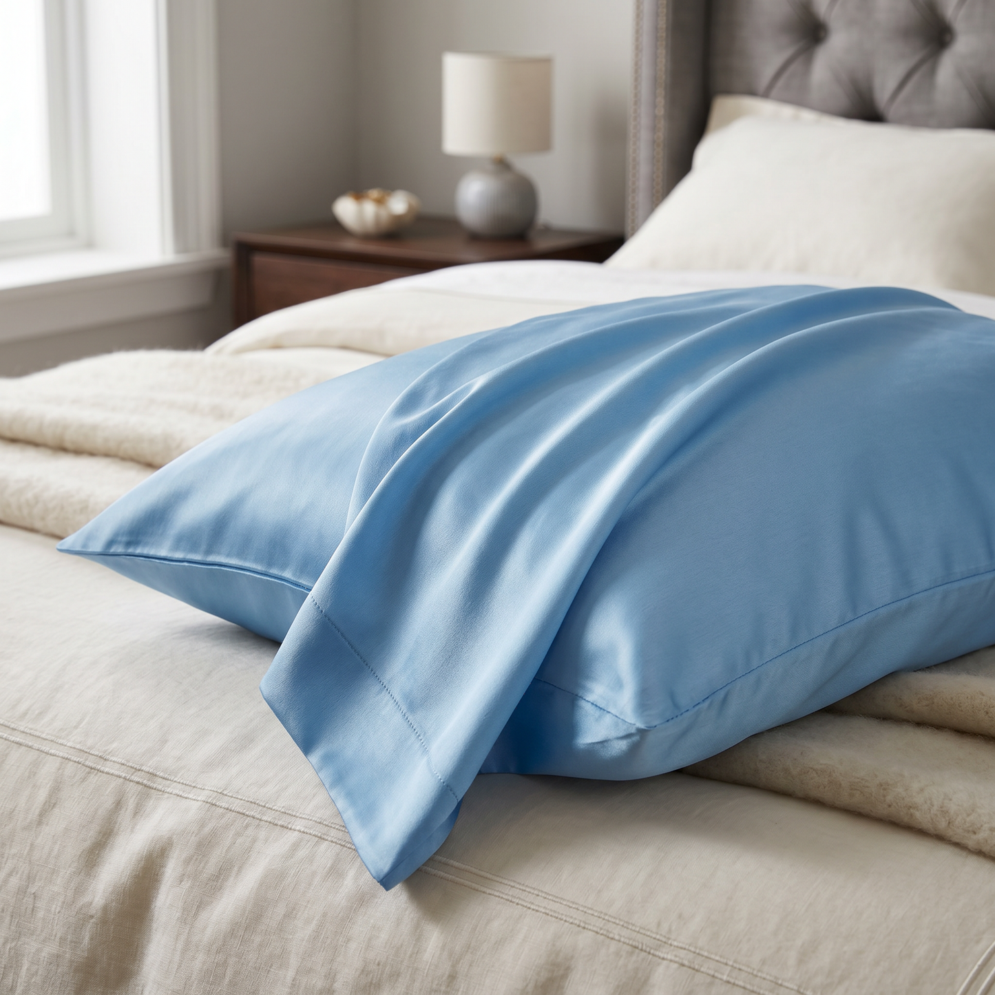 22 Momme Bama Oxygen Water Finished Organic Mulberry Silk Pillowcase