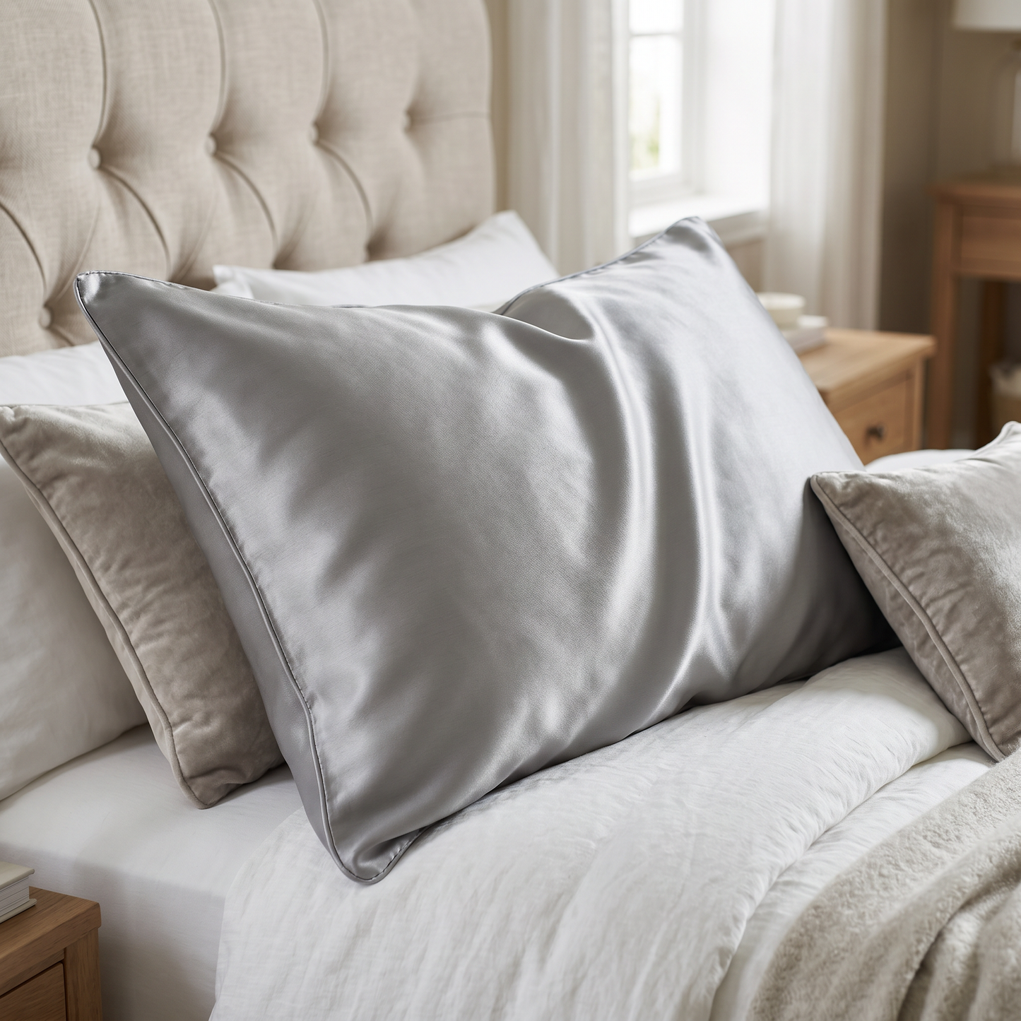 22 Momme Bama Oxygen Water Finished Organic Mulberry Silk Pillowcase