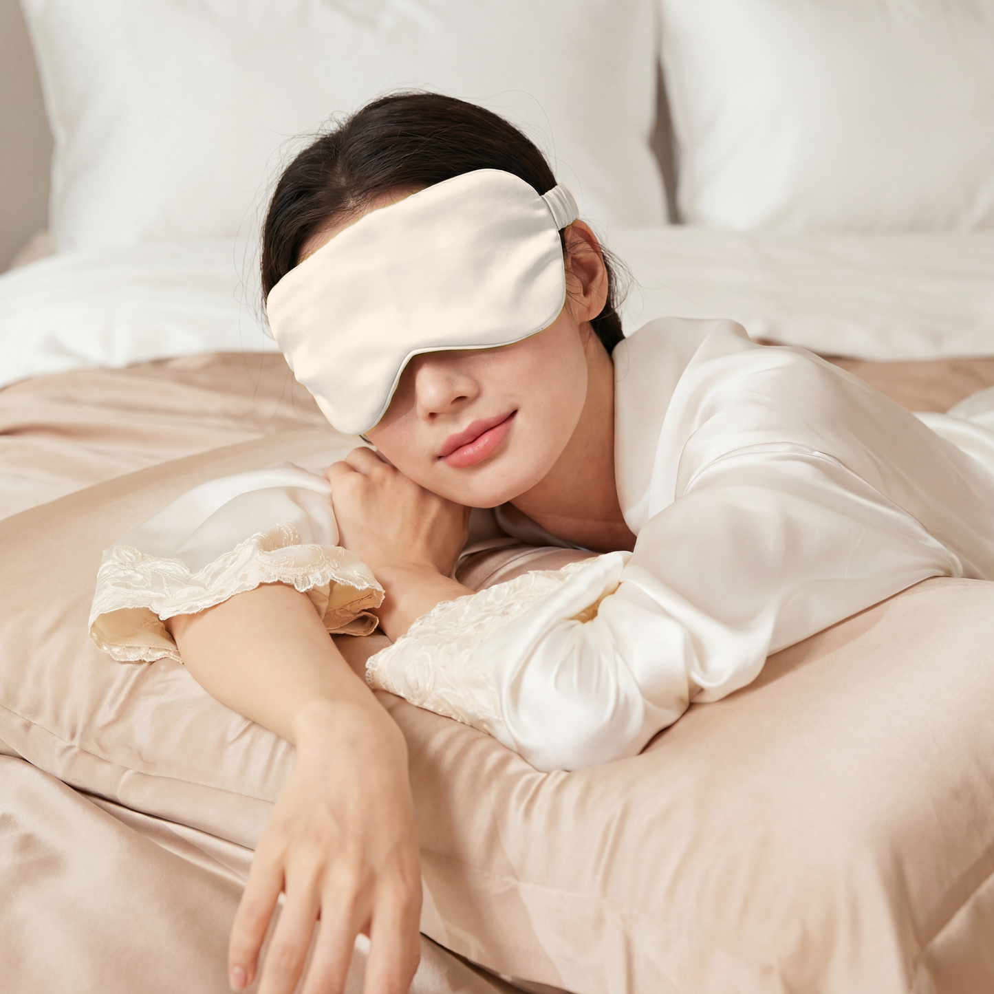 22 Momme Double-Sided 100% Grade 6A Mulberry Silk Eye Mask