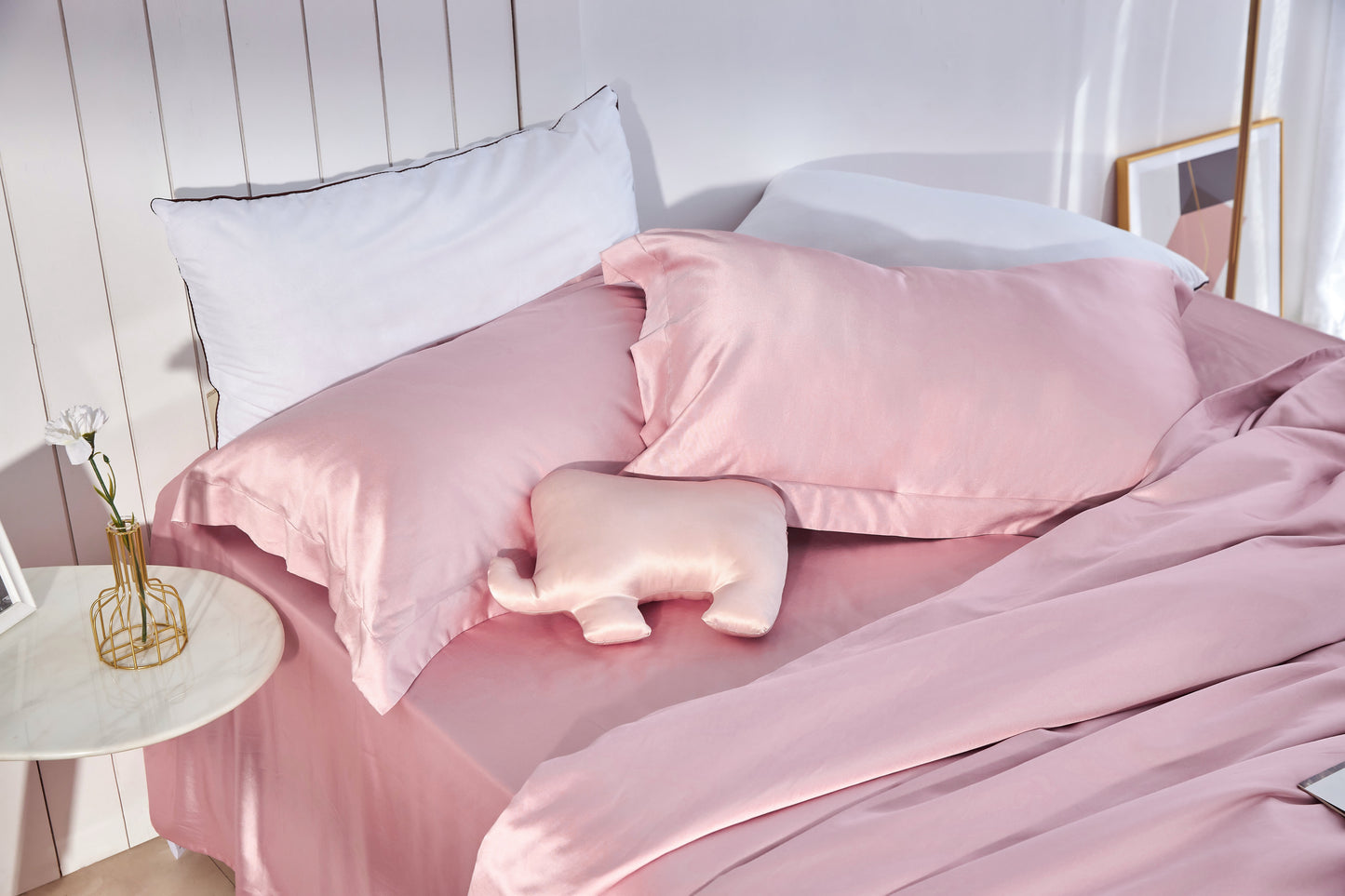 Organic mulberry silk bedding set styled for wholesale collection review