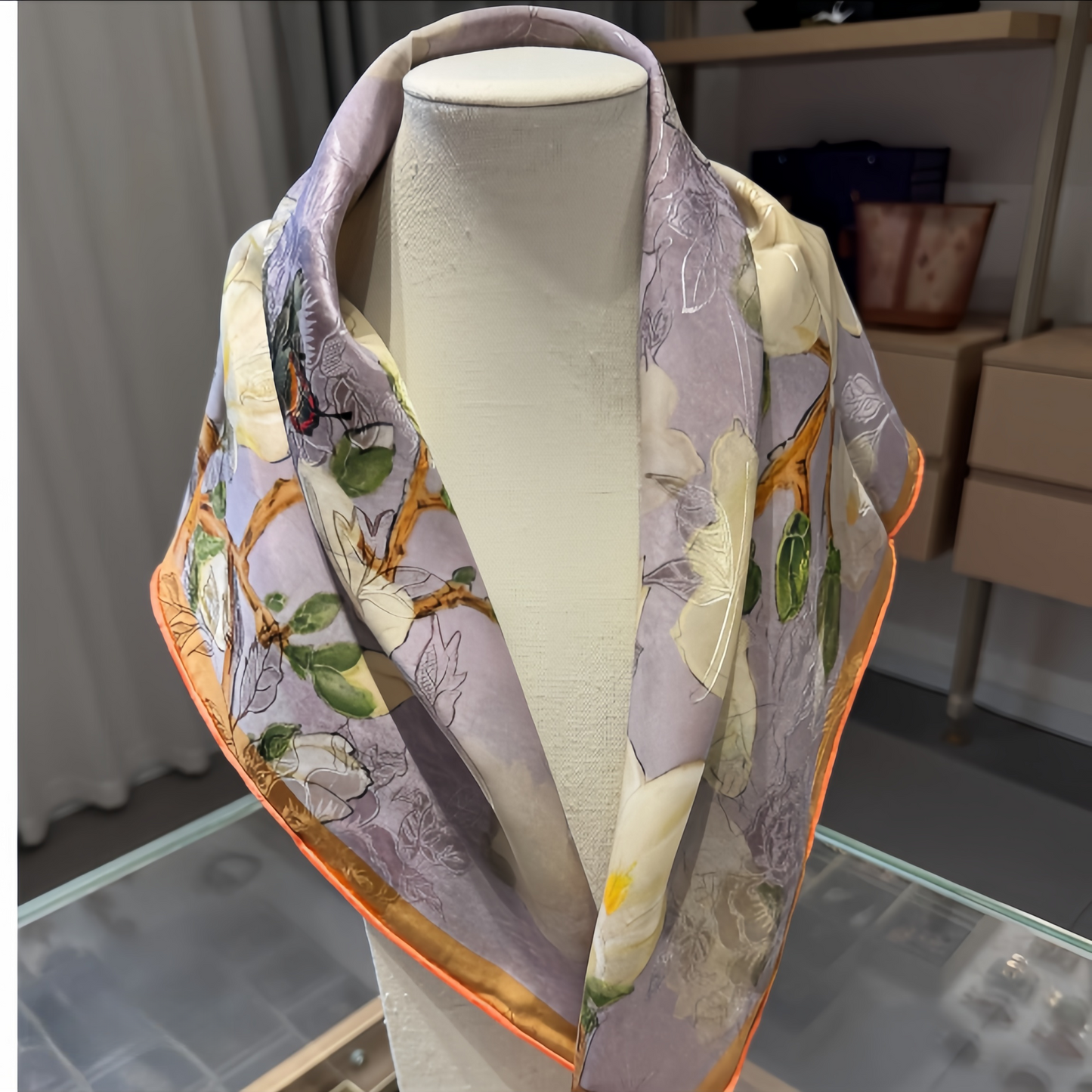 70cm Grade 6A Mulberry Silk Square Scarf