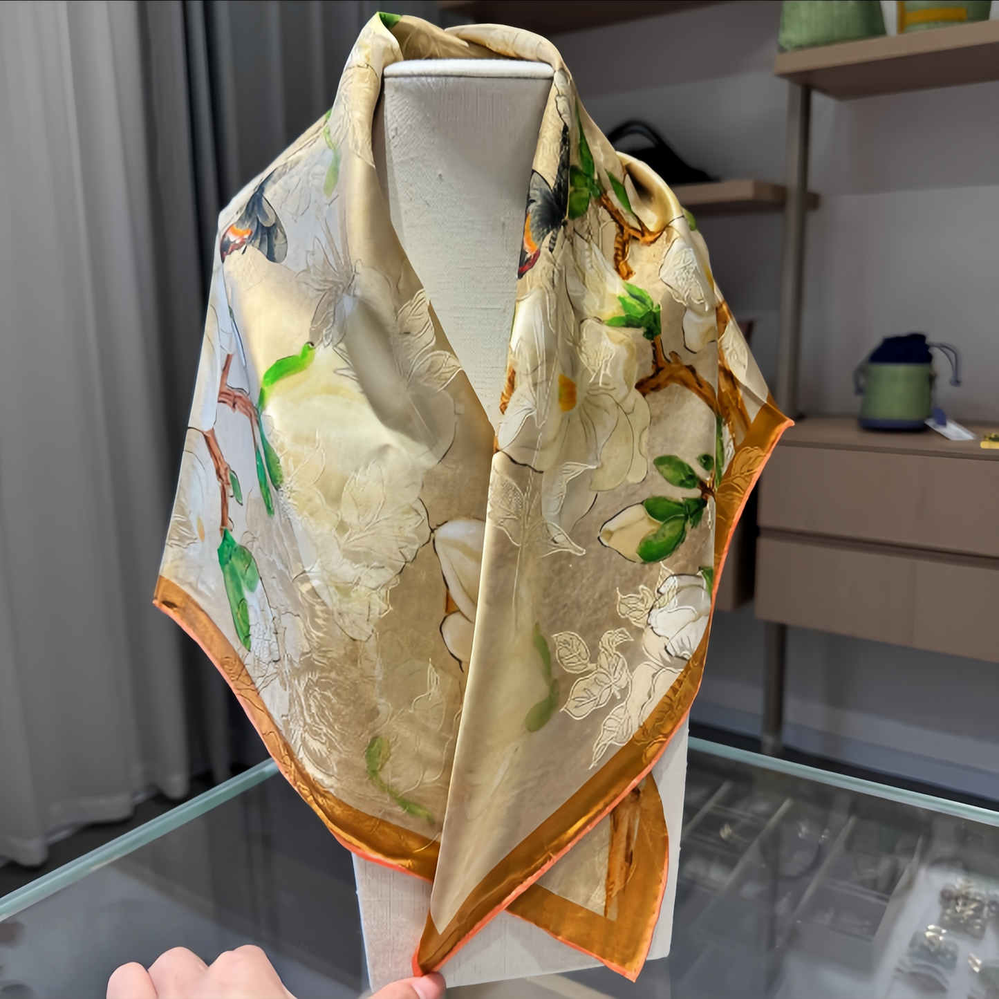 70cm Grade 6A Mulberry Silk Square Scarf