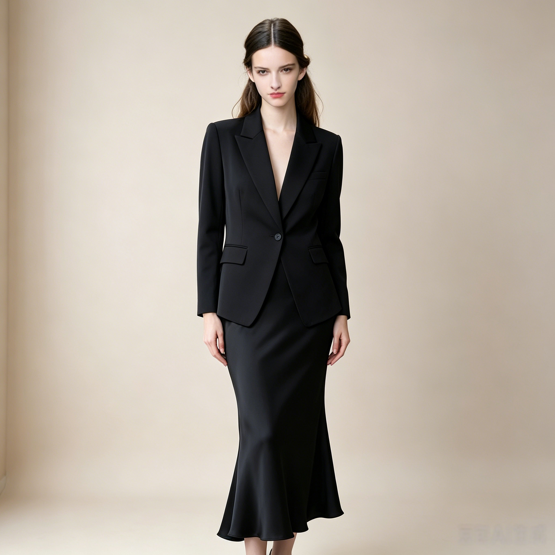 City 19 Momme Grade 6A Mulberry Silk Fishtail Midi Skirt