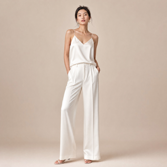 City 19 Momme Grade 6A Mulberry Silk Small V-Neck Camisole Top