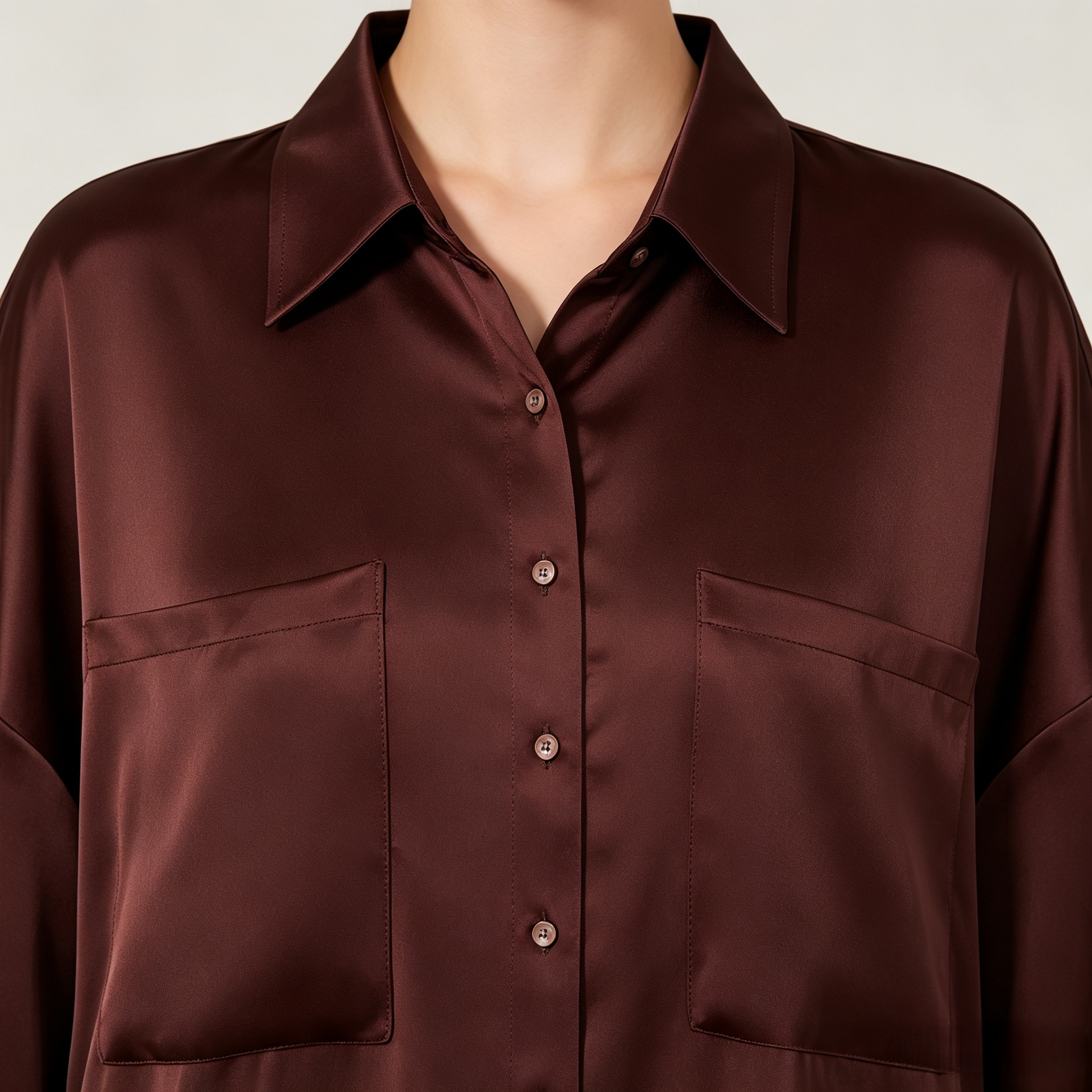 Classic 19 Momme Grade 6A Mulberry Silk Long Sleeve Shirt and Shorts Set
