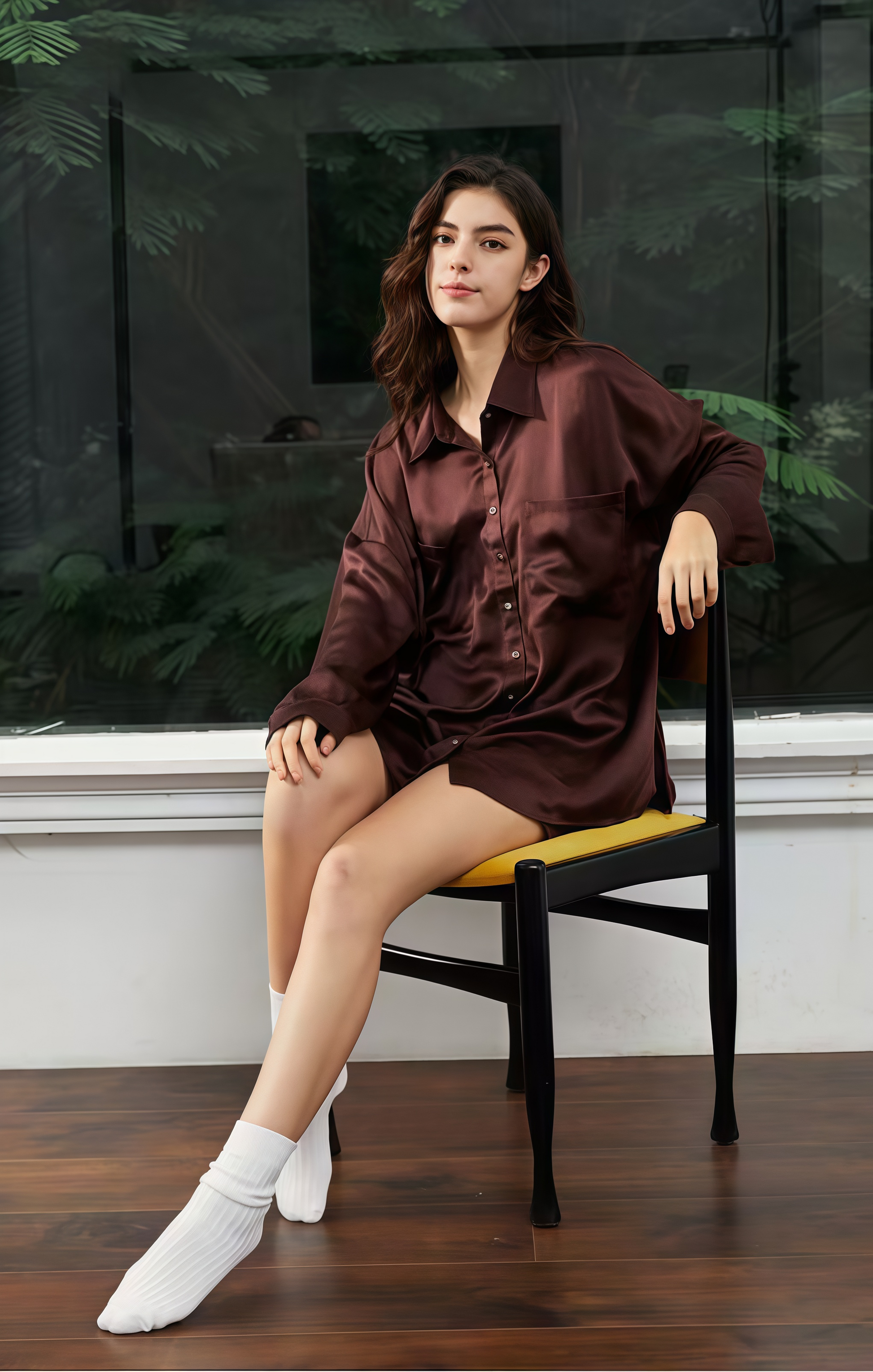 Classic 19 Momme Grade 6A Mulberry Silk Long Sleeve Shirt and Shorts Set