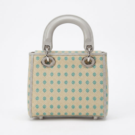 Ivory Green Zhuang Brocade Handbag