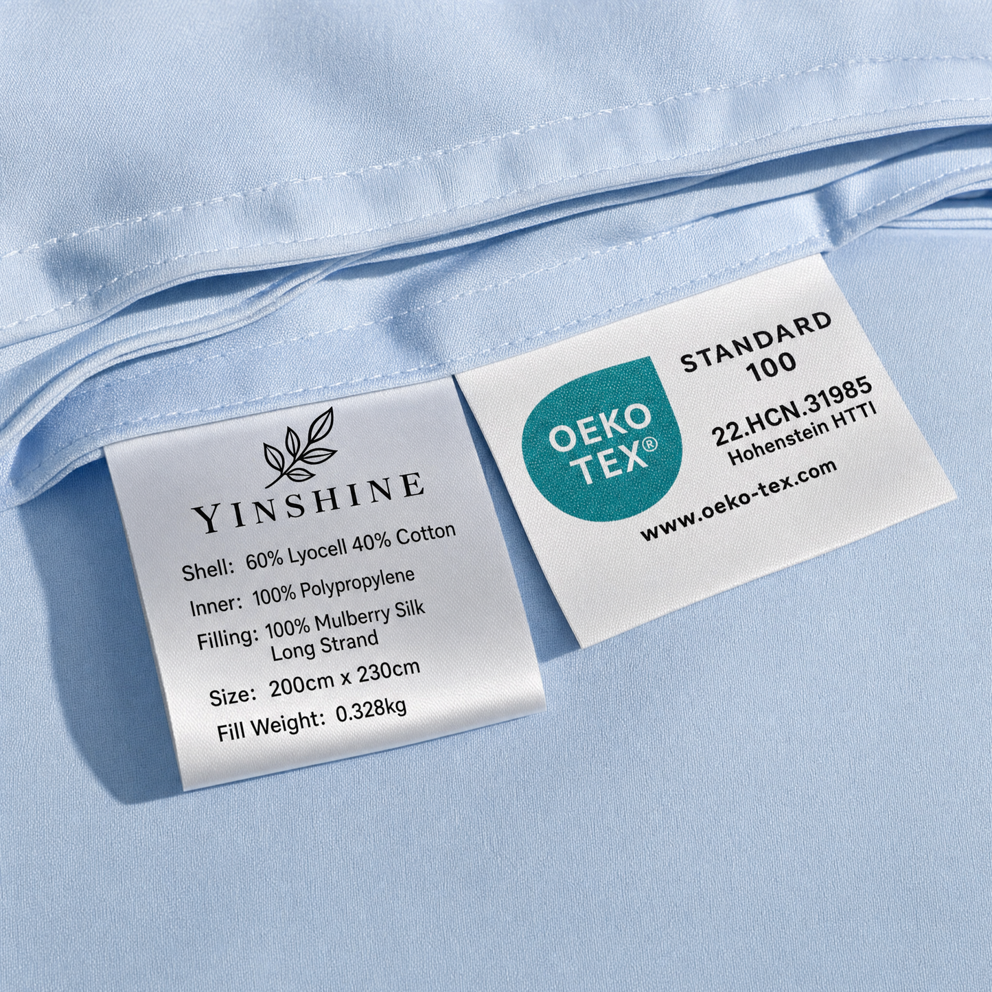 Knit Washable 100% Long Mulberry Silk Summer Cooling Quilt