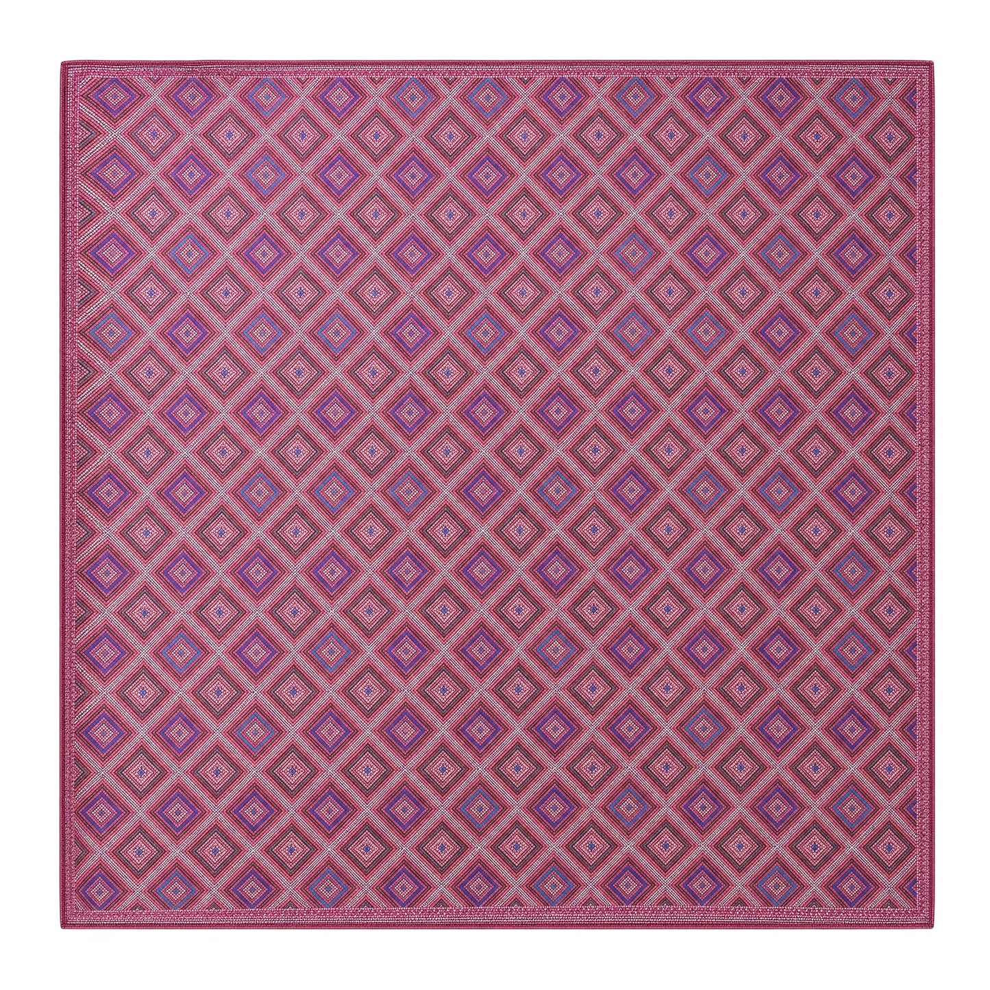 Purple Diamond Zhuang Brocade Silk Scarf
