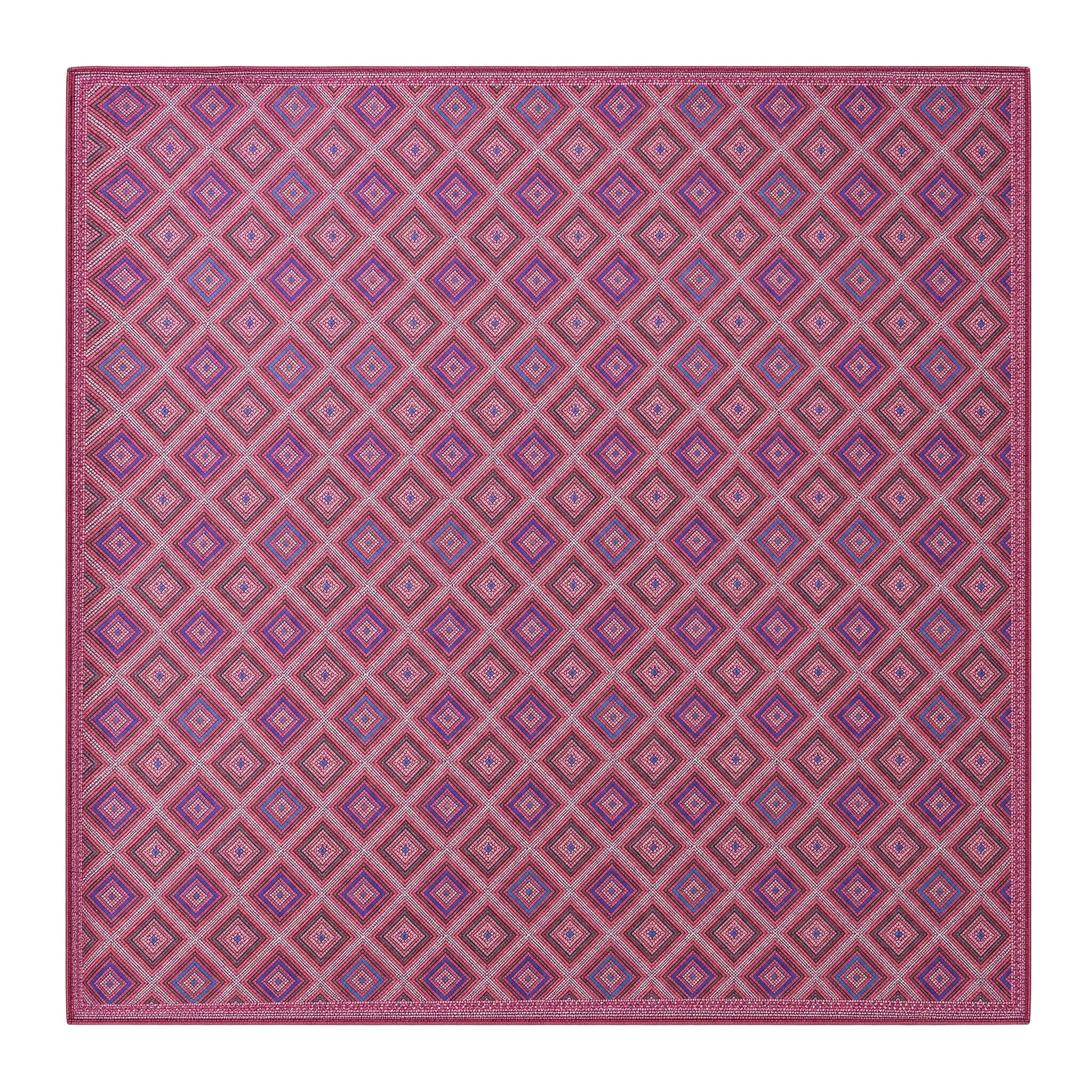 Purple Diamond Zhuang Brocade Silk Scarf