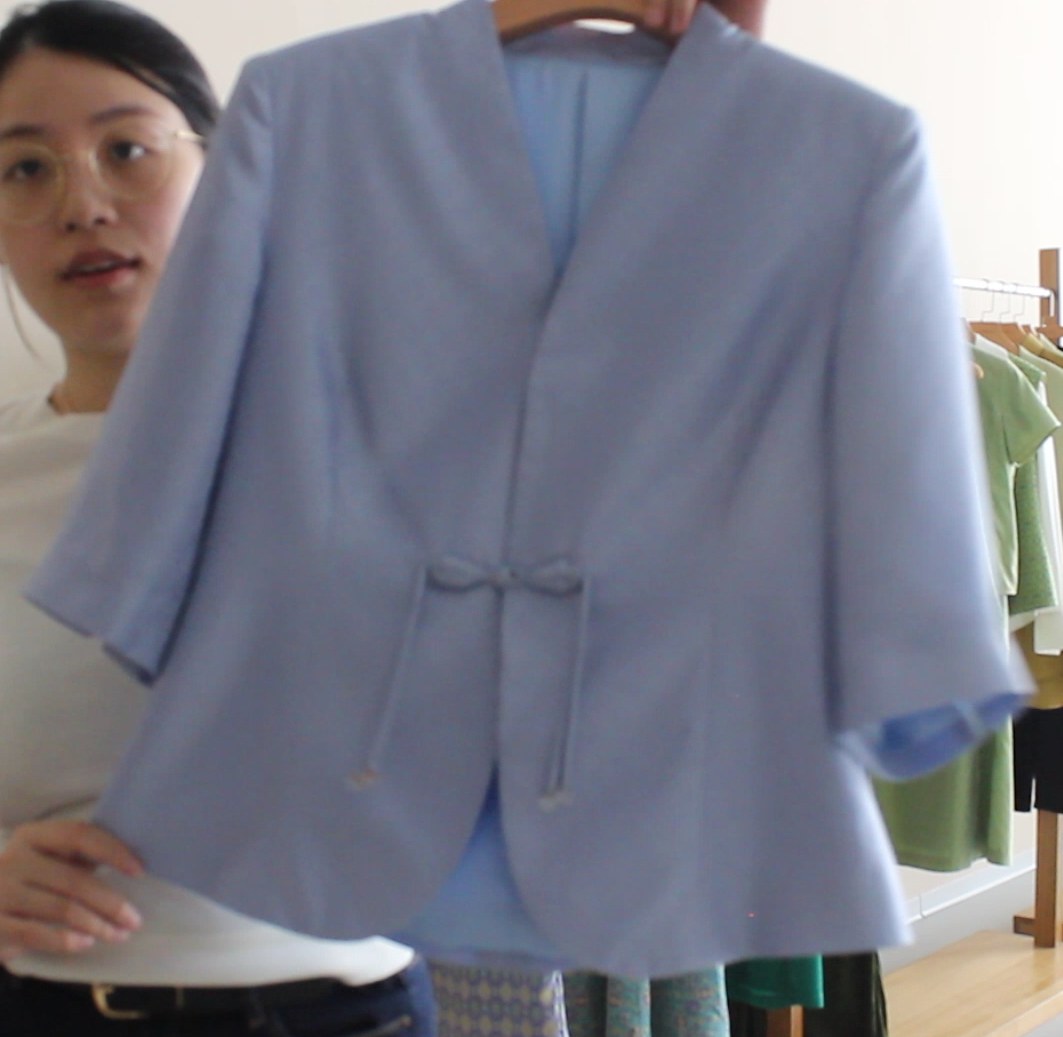 Women's Zhuang Brocade Mid-Sleeve Jacket